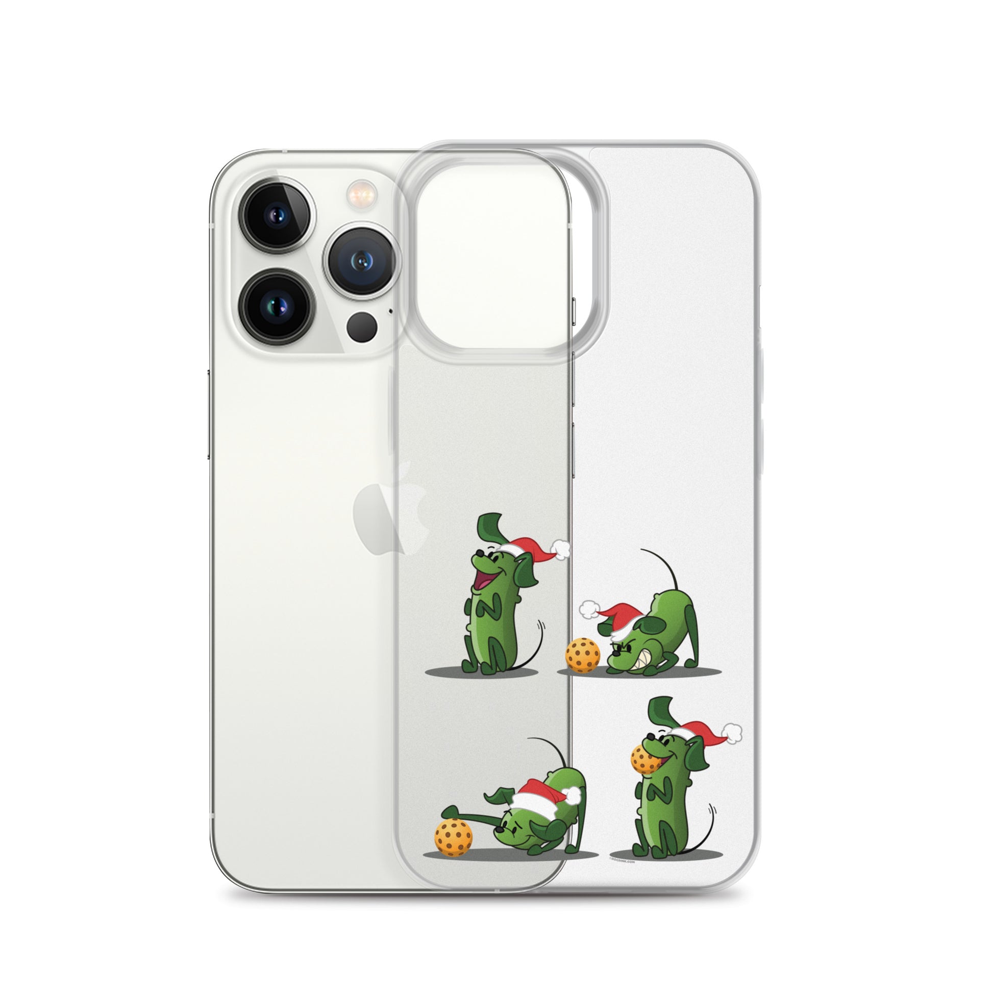 iPhone® Pickleball Case - Pickles wants to Play! - Christmas sq. - DocDink.com