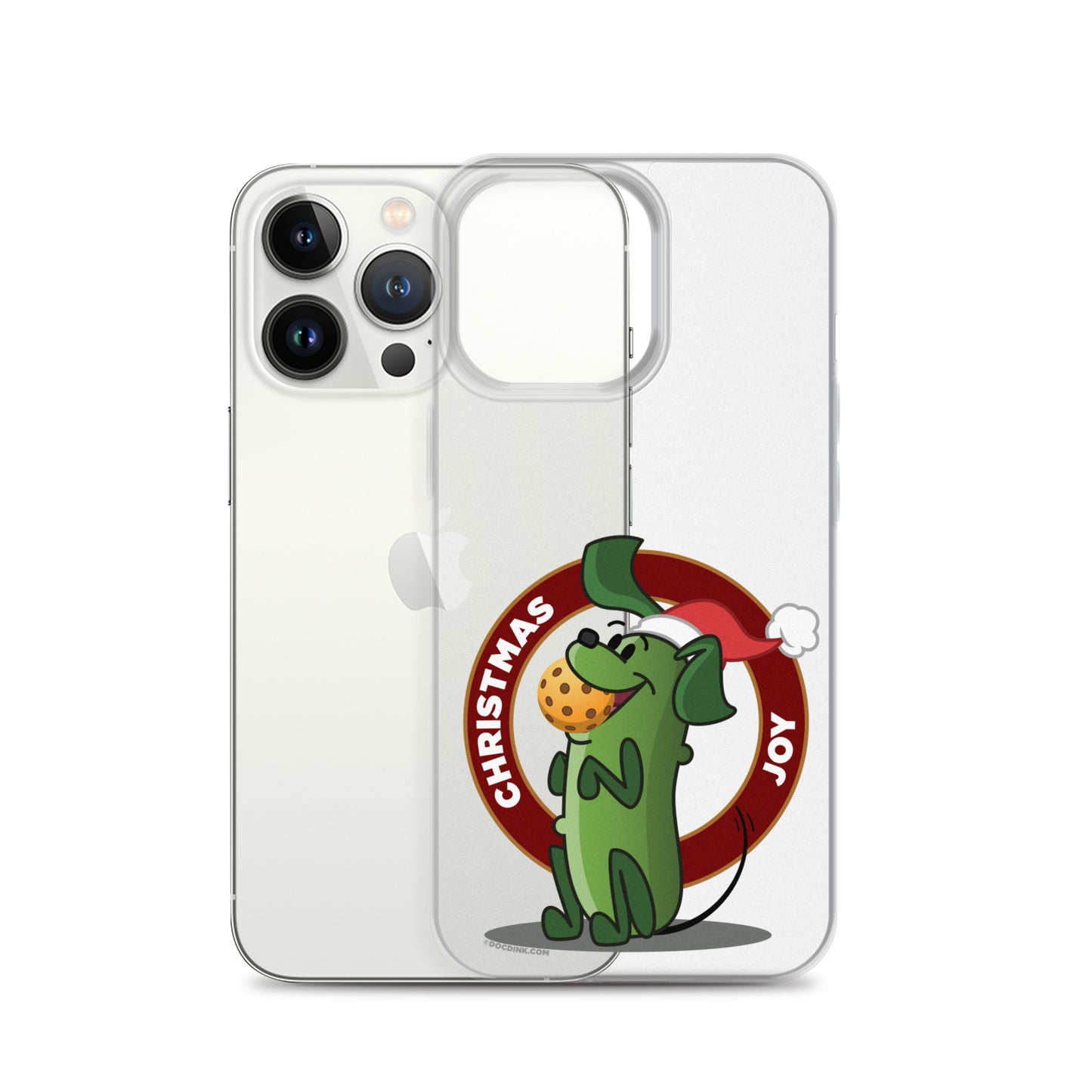 iPhone® Pickleball Case - Pickles "Christmas Joy" - DocDink.com