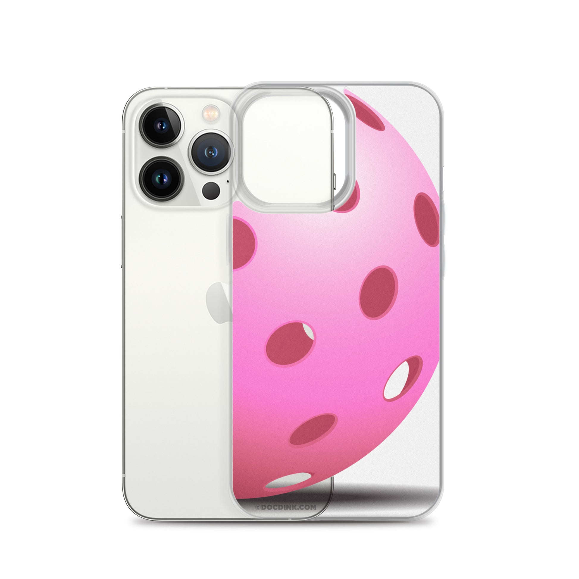 iPhone® Pickleball Case - Big Pink Pickleball - DocDink.com