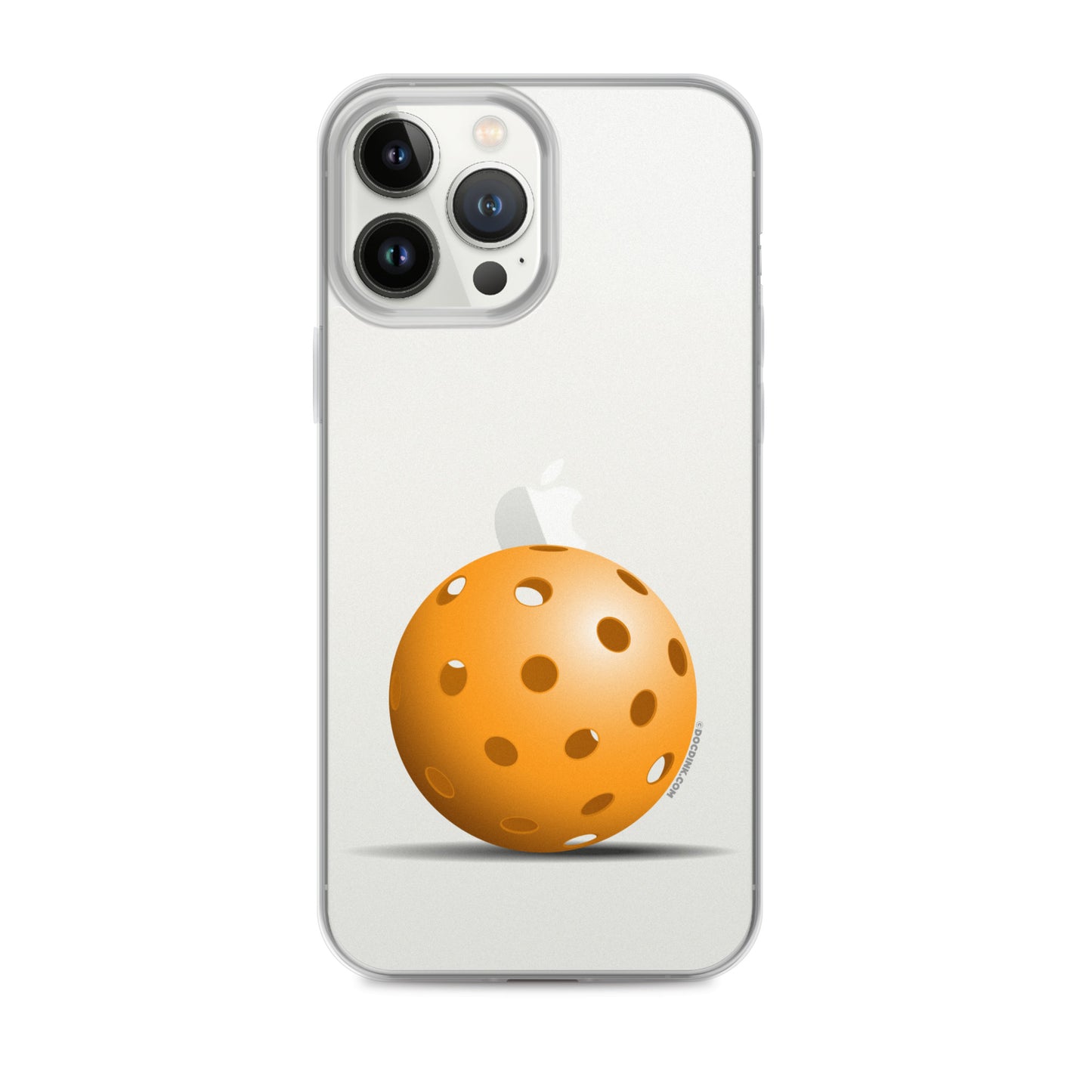 iPhone® Pickleball Case - Orange Pickleball - DocDink.com