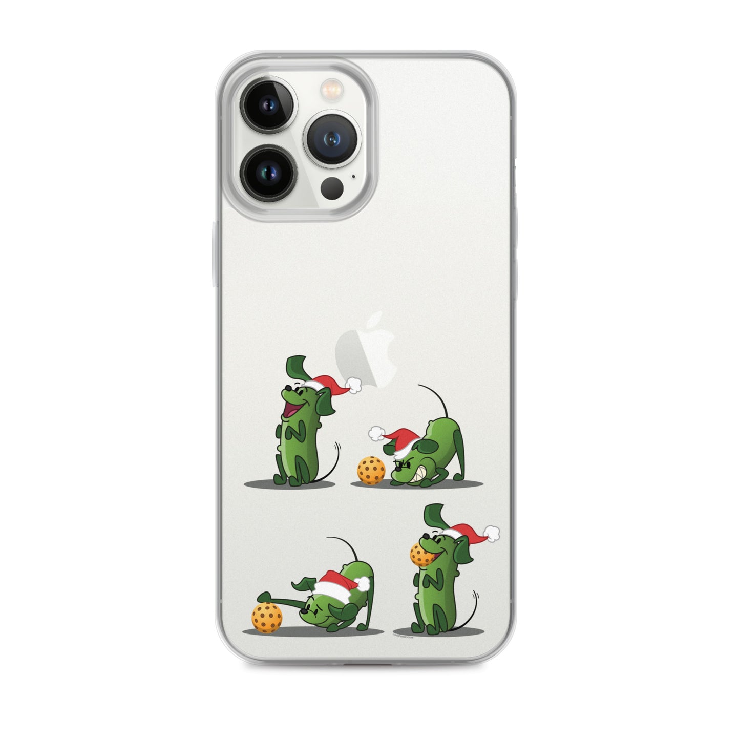 iPhone® Pickleball Case - Pickles wants to Play! - Christmas sq. - DocDink.com