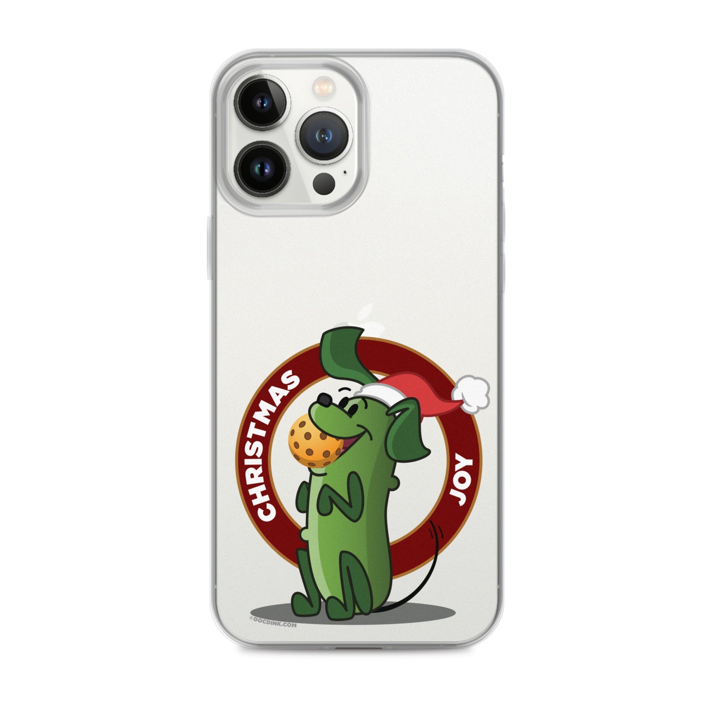 iPhone® Pickleball Case - Pickles "Christmas Joy" - DocDink.com