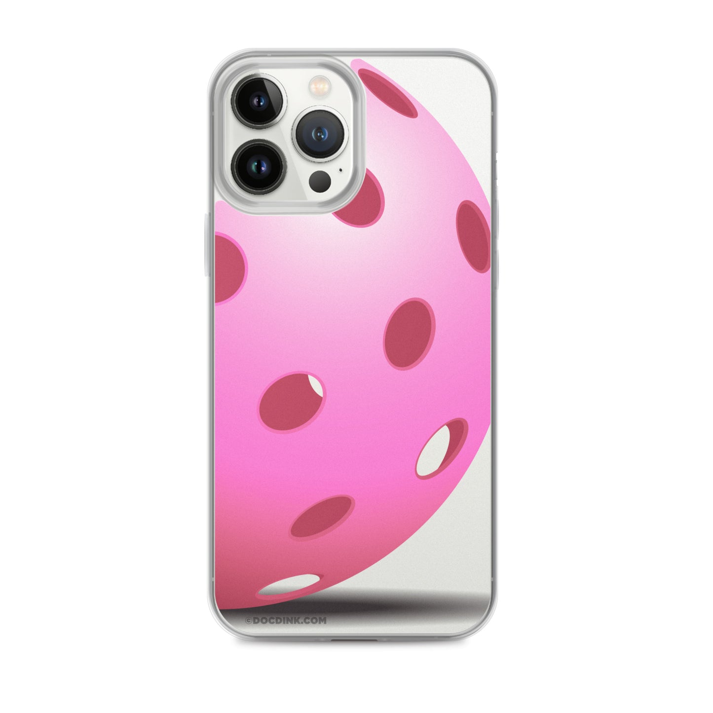 iPhone® Pickleball Case - Big Pink Pickleball - DocDink.com