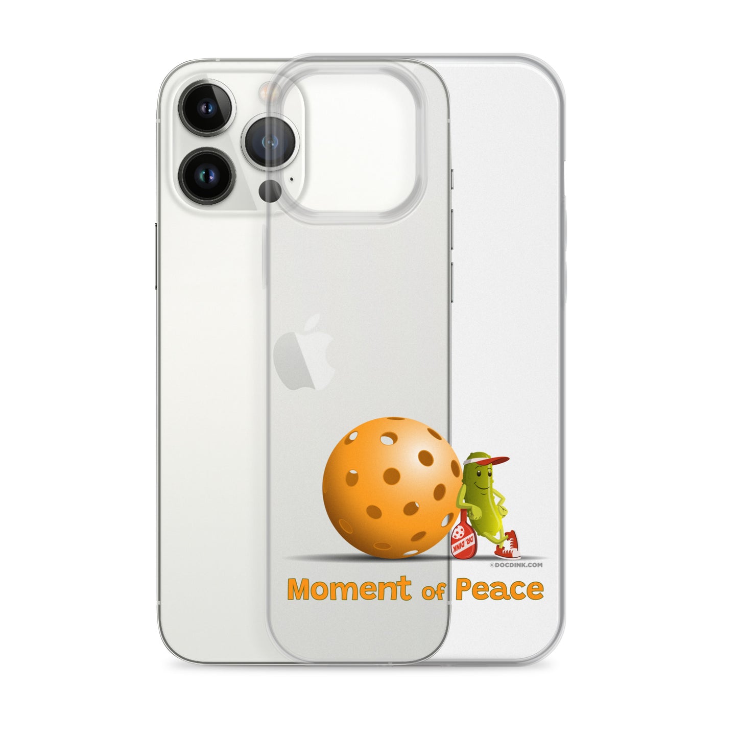 Pickleball iPhone® Case - Resting Pickleball - "Moment of Peace" - DocDink.com