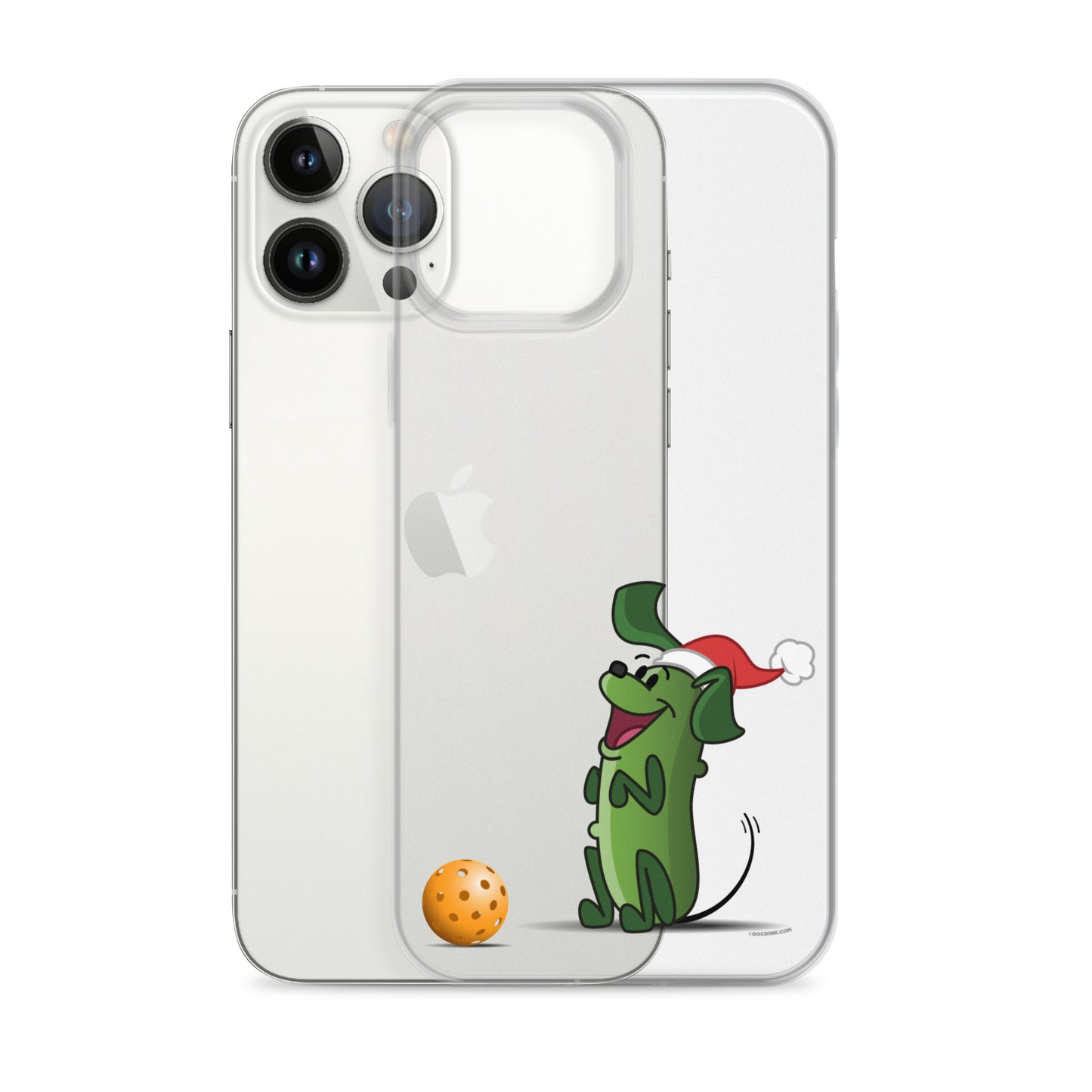 iPhone® Pickleball Case - Pickles "Wanna Play?" - Christmas - DocDink.com