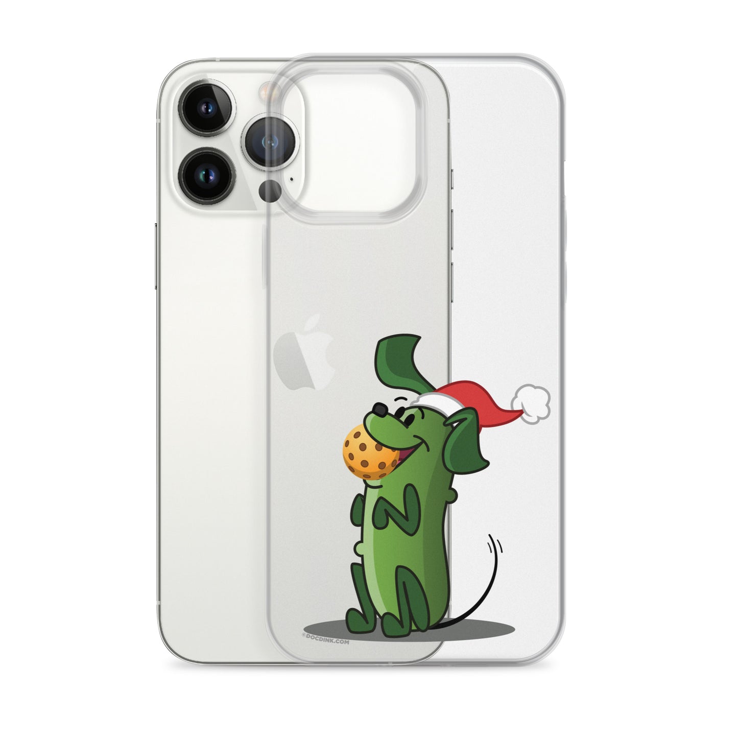 iPhone® Pickleball Case - Pickles "Let's Play Now!" - Christmas - DocDink.com