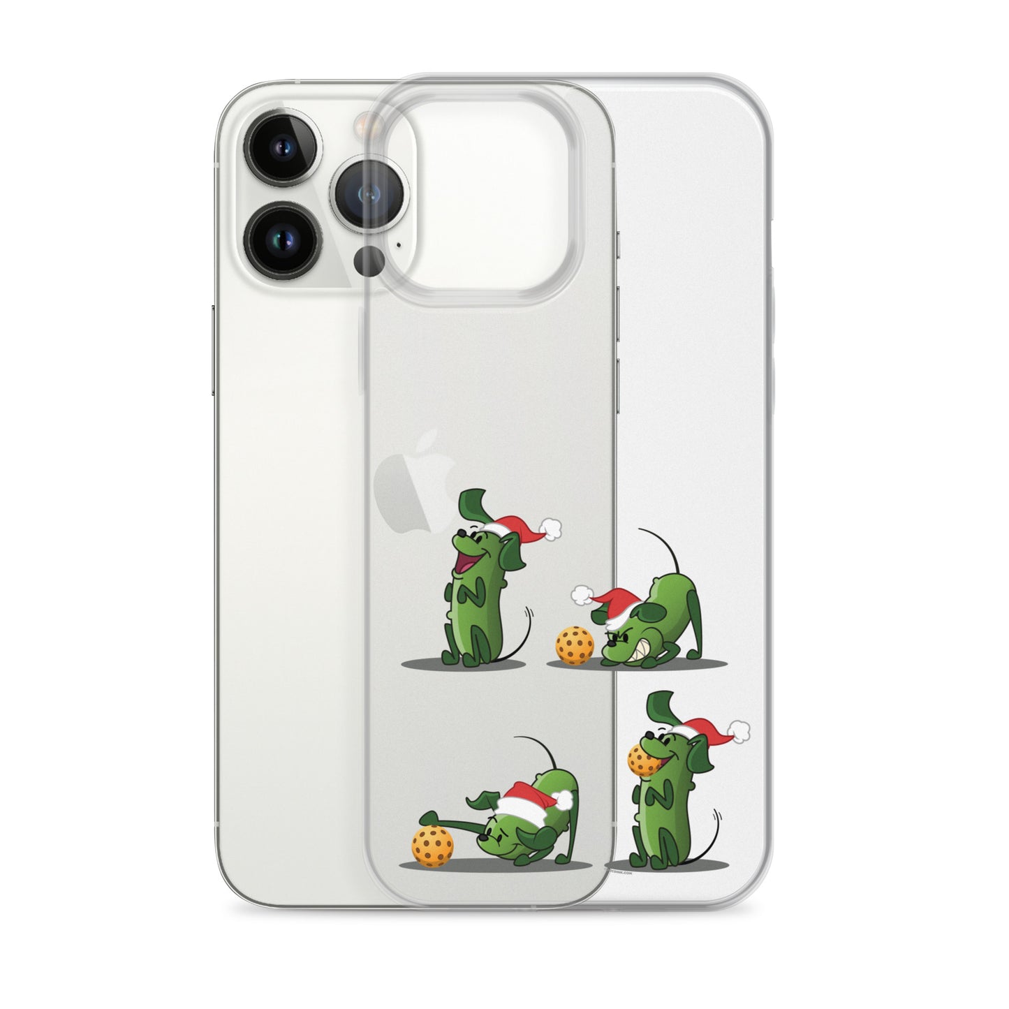 iPhone® Pickleball Case - Pickles wants to Play! - Christmas sq. - DocDink.com