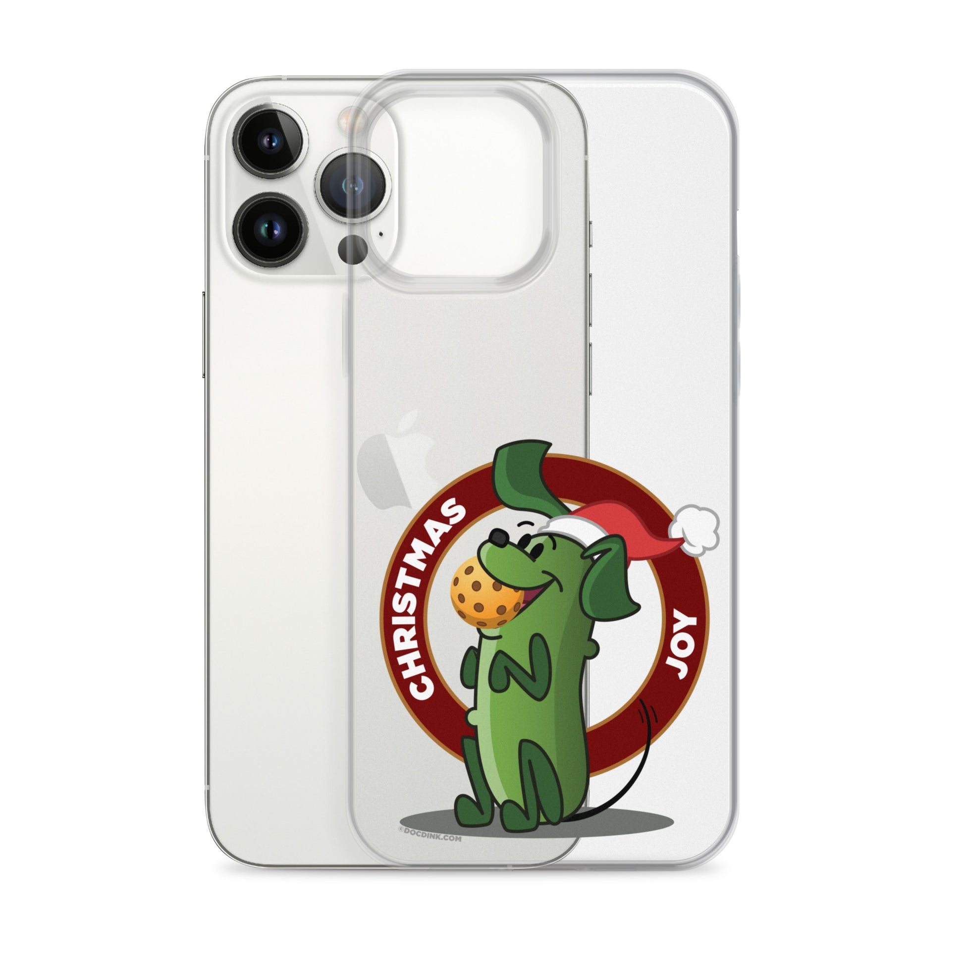 iPhone® Pickleball Case - Pickles "Christmas Joy" - DocDink.com