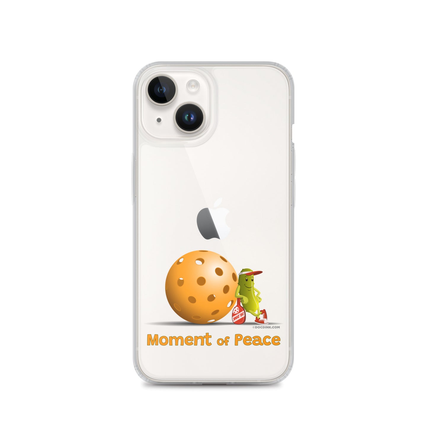 Pickleball iPhone® Case - Resting Pickleball - "Moment of Peace" - DocDink.com