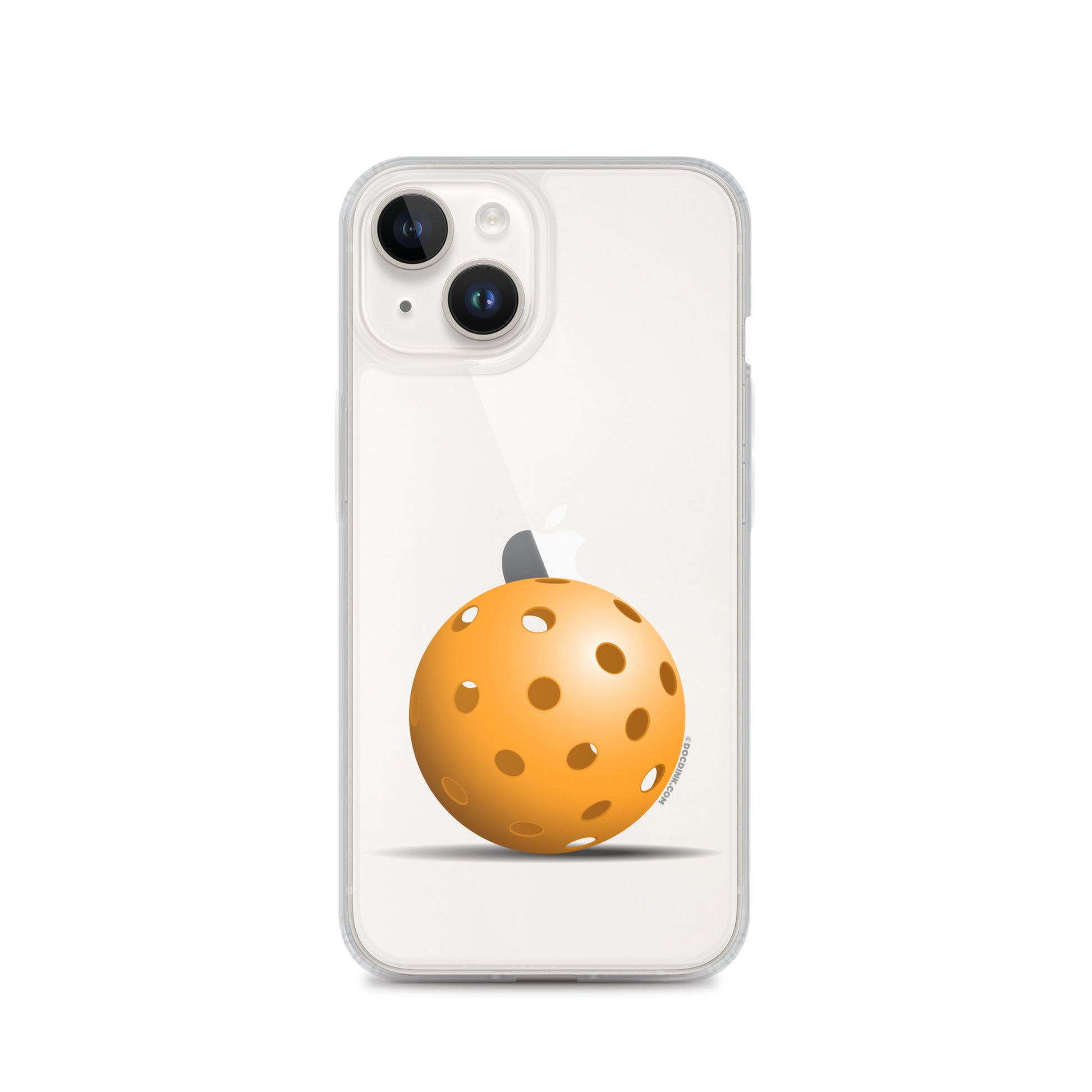 iPhone® Pickleball Case - Orange Pickleball - DocDink.com