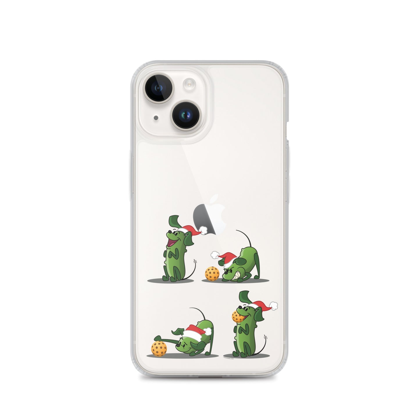 iPhone® Pickleball Case - Pickles wants to Play! - Christmas sq. - DocDink.com