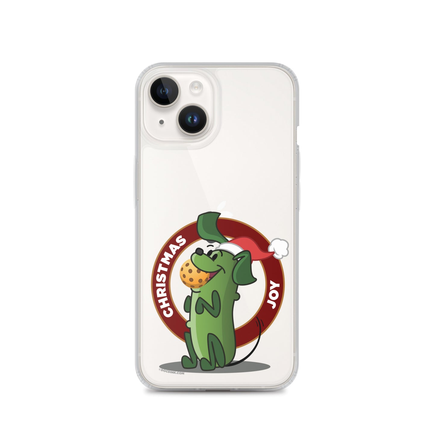 iPhone® Pickleball Case - Pickles "Christmas Joy" - DocDink.com