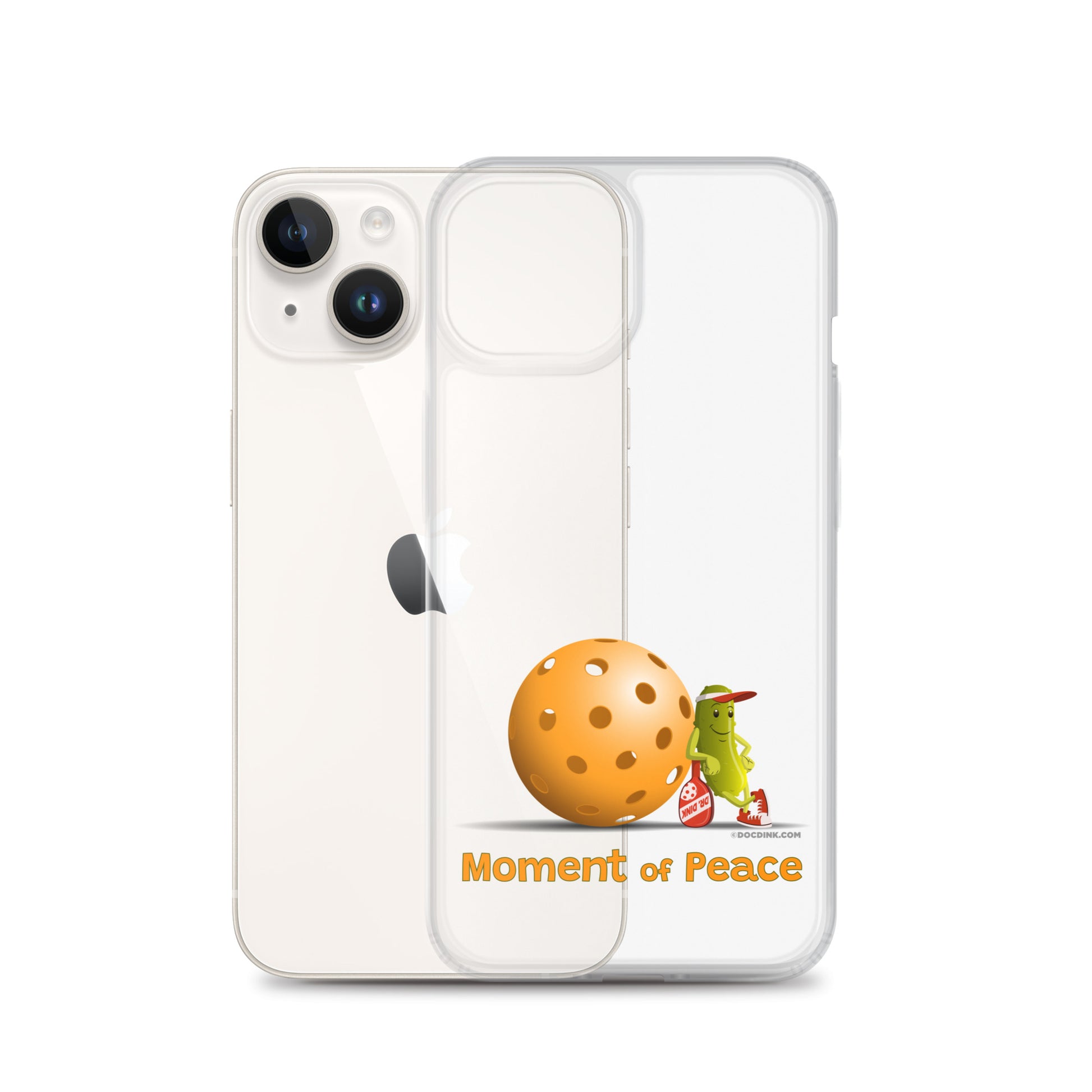 Pickleball iPhone® Case - Resting Pickleball - "Moment of Peace" - DocDink.com