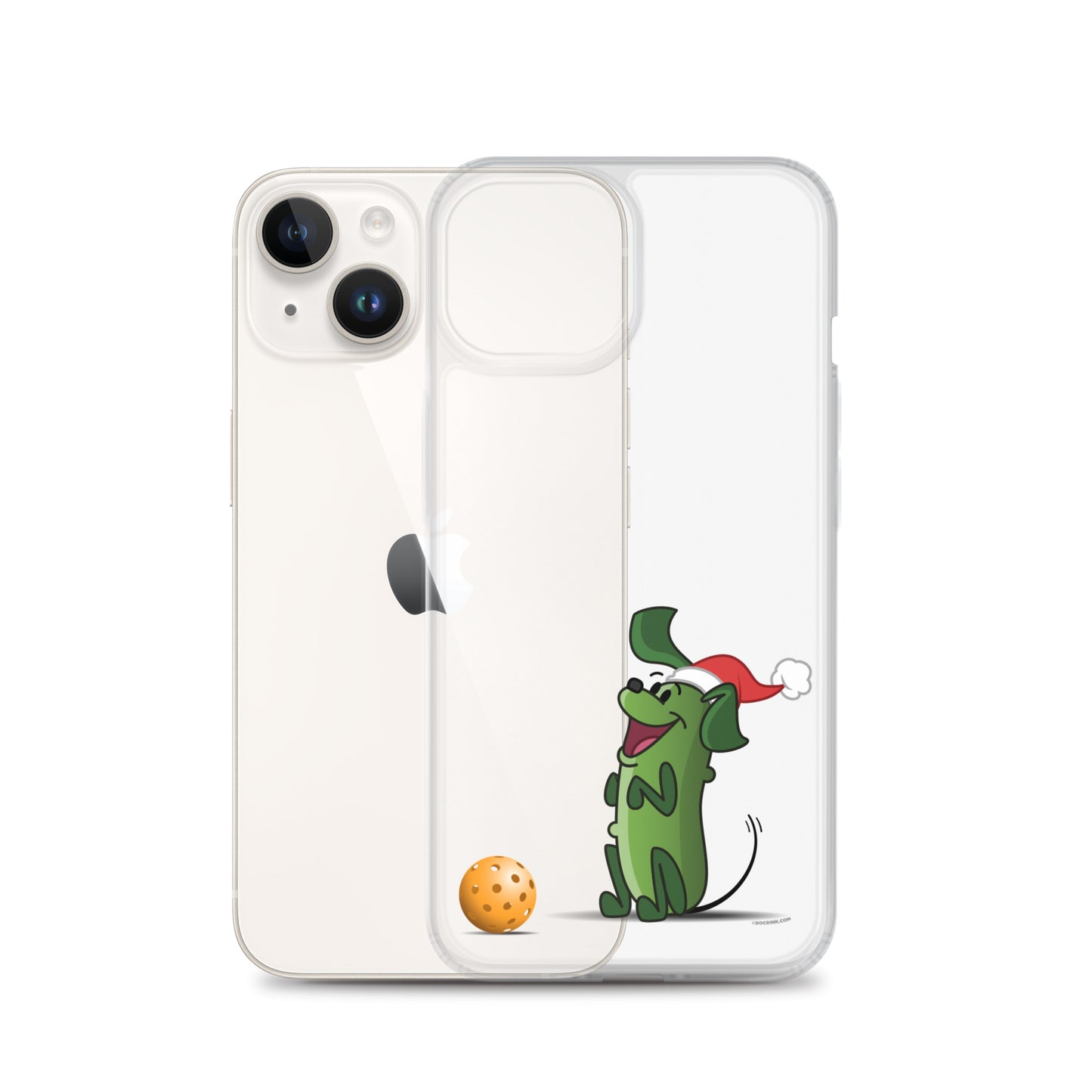 iPhone® Pickleball Case - Pickles "Wanna Play?" - Christmas - DocDink.com