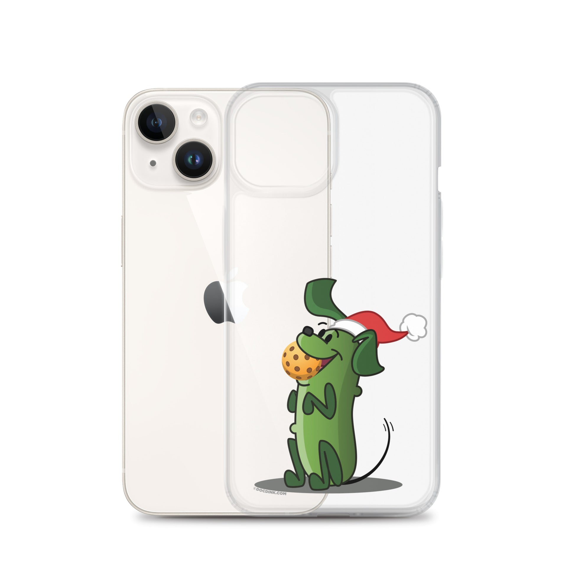 iPhone® Pickleball Case - Pickles "Let's Play Now!" - Christmas - DocDink.com