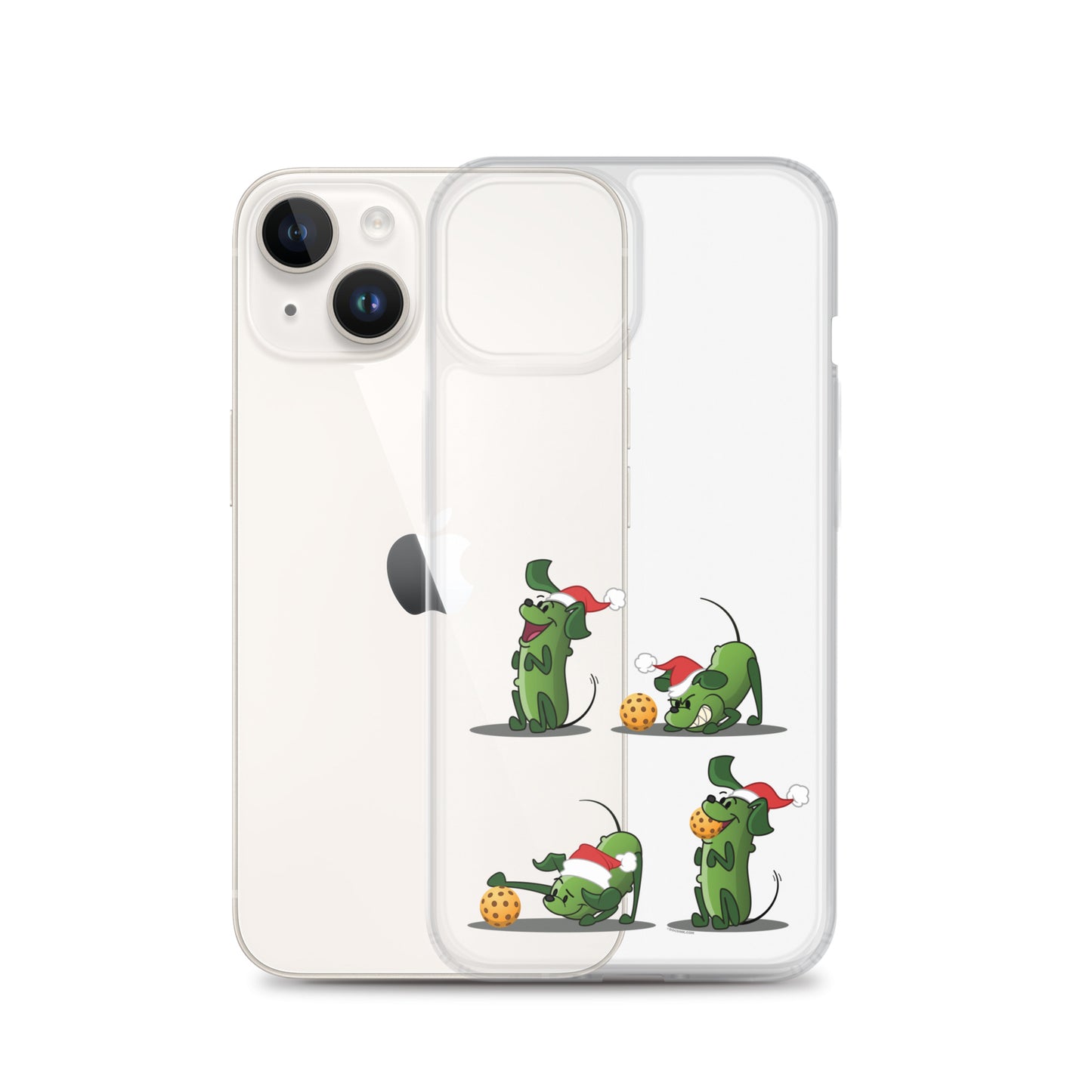 iPhone® Pickleball Case - Pickles wants to Play! - Christmas sq. - DocDink.com