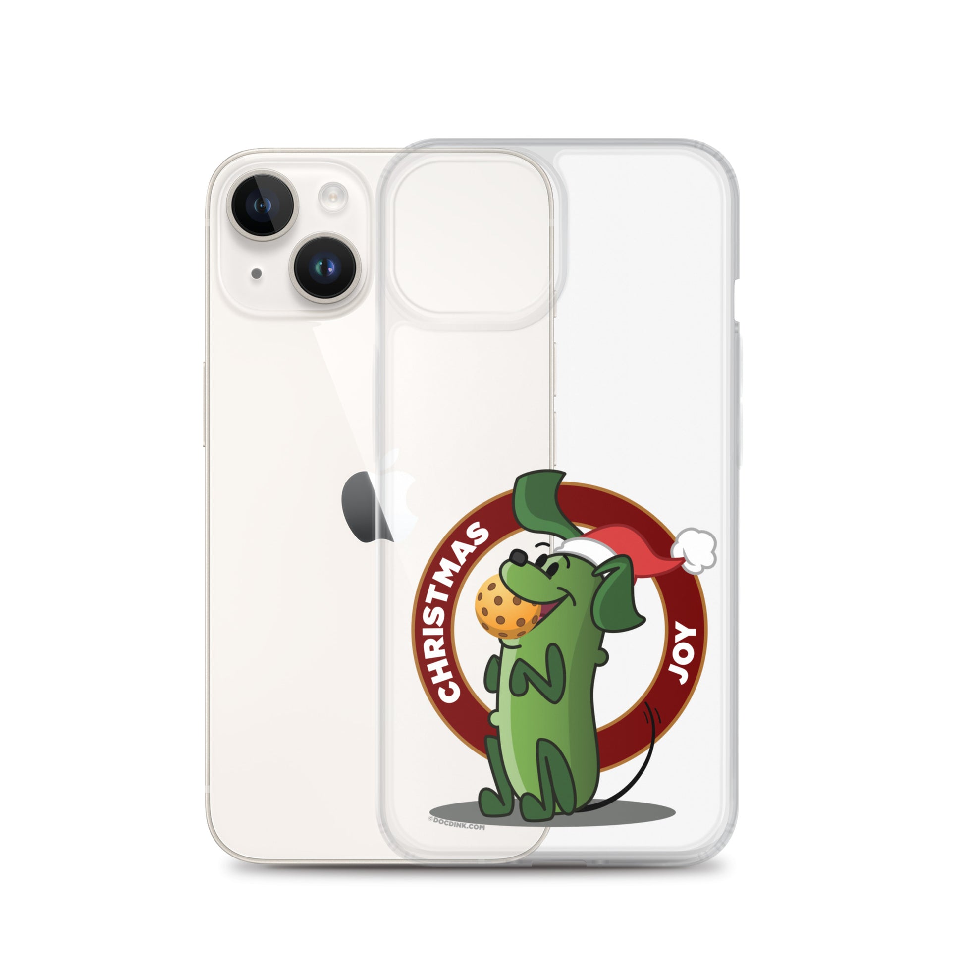 iPhone® Pickleball Case - Pickles "Christmas Joy" - DocDink.com