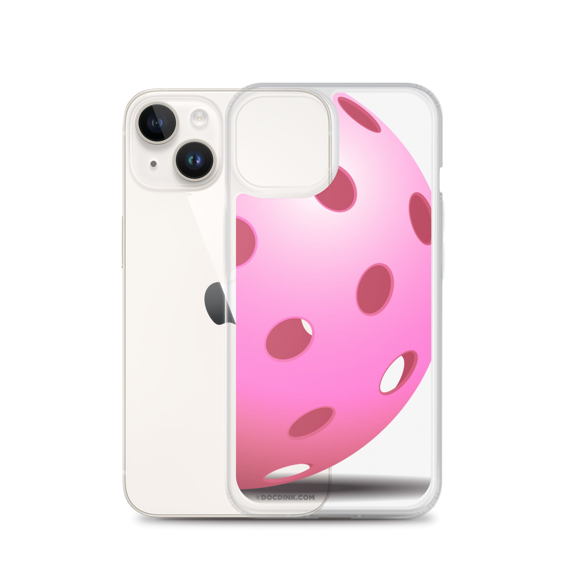 iPhone® Pickleball Case - Big Pink Pickleball - DocDink.com