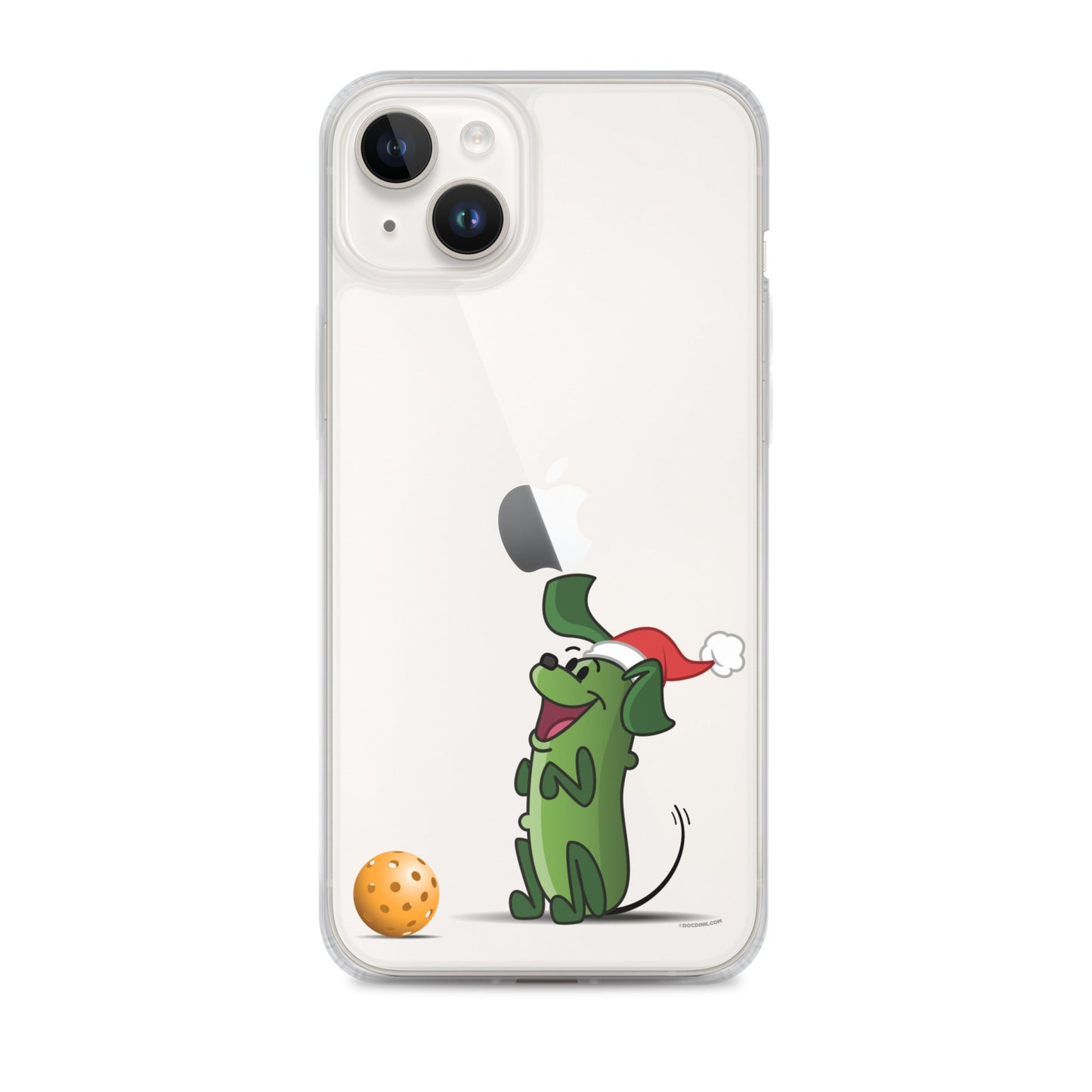 iPhone® Pickleball Case - Pickles "Wanna Play?" - Christmas - DocDink.com