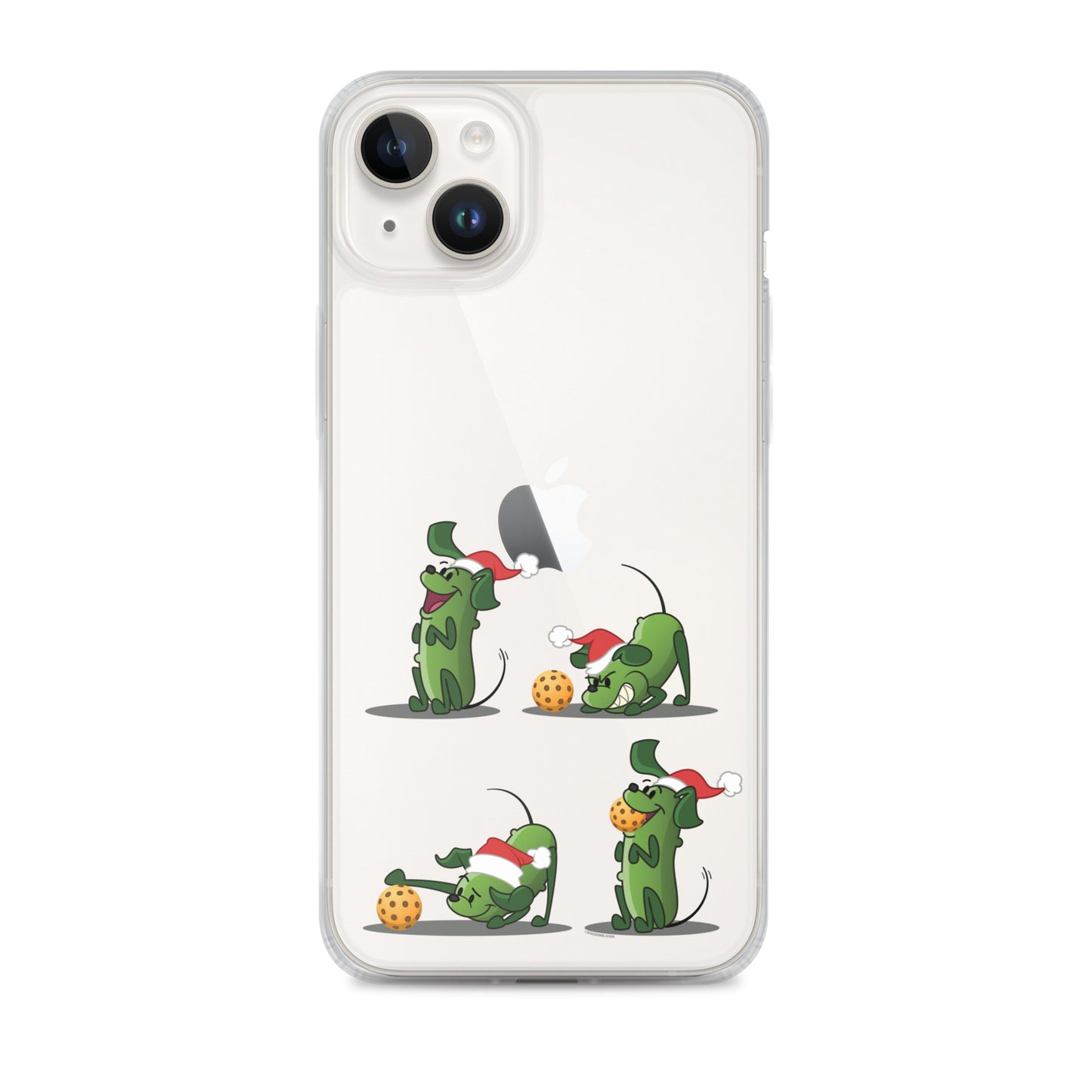 iPhone® Pickleball Case - Pickles wants to Play! - Christmas sq. - DocDink.com