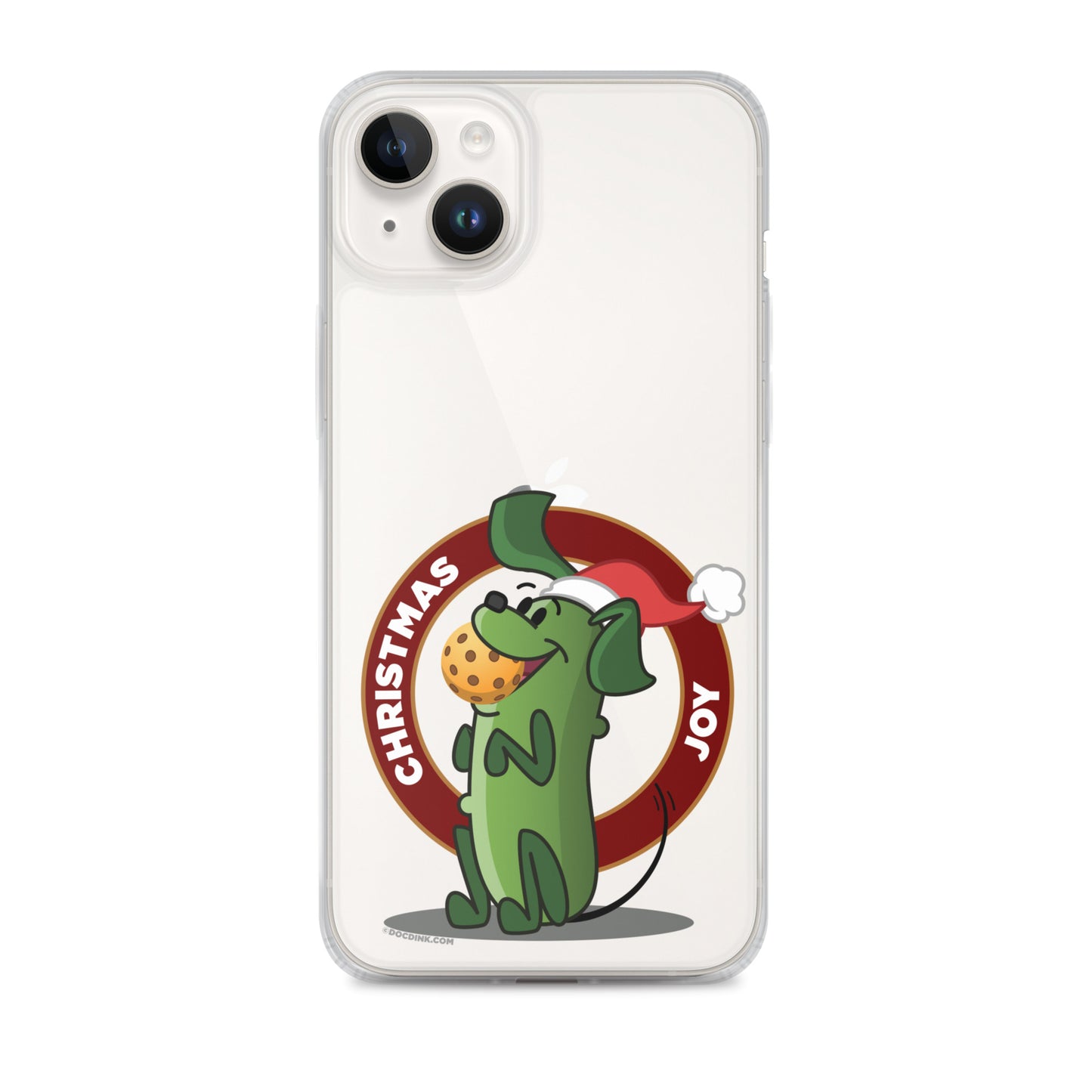 iPhone® Pickleball Case - Pickles "Christmas Joy" - DocDink.com