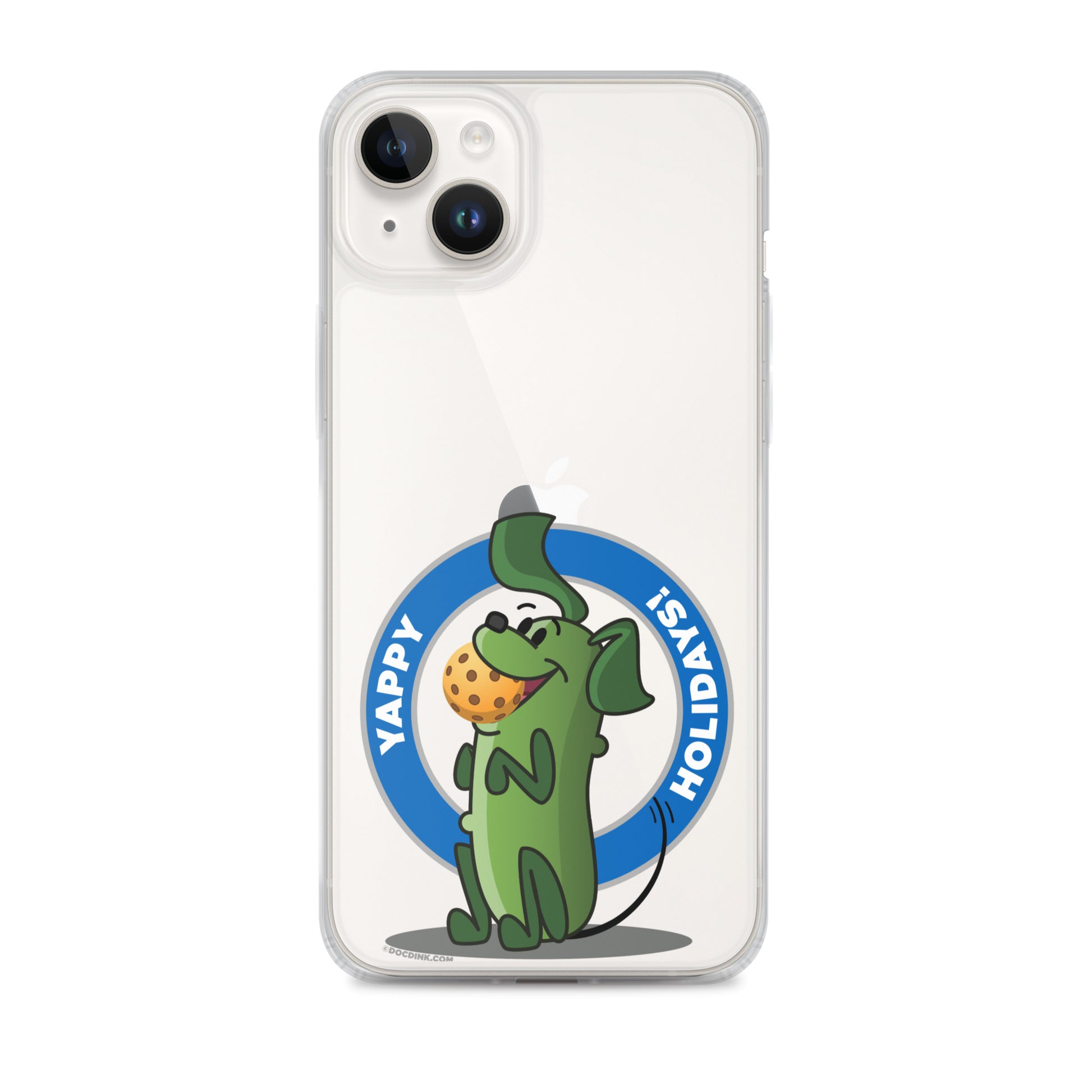 iPhone® Pickleball Case - Pickles "Yappy Holidays" - DocDink.com