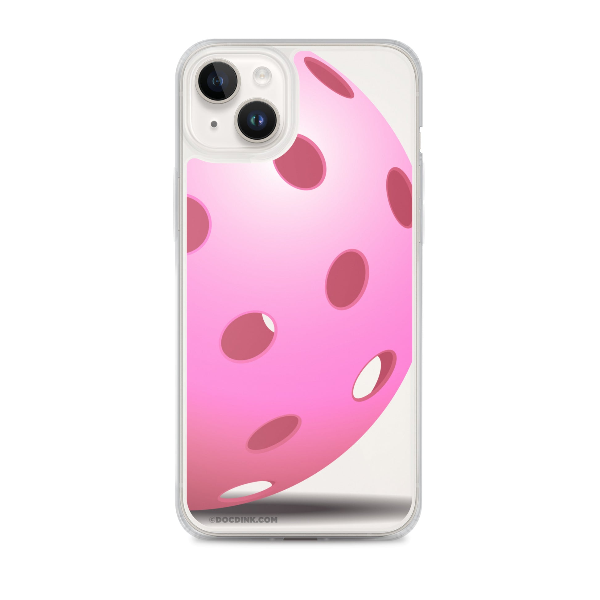 iPhone® Pickleball Case - Big Pink Pickleball - DocDink.com