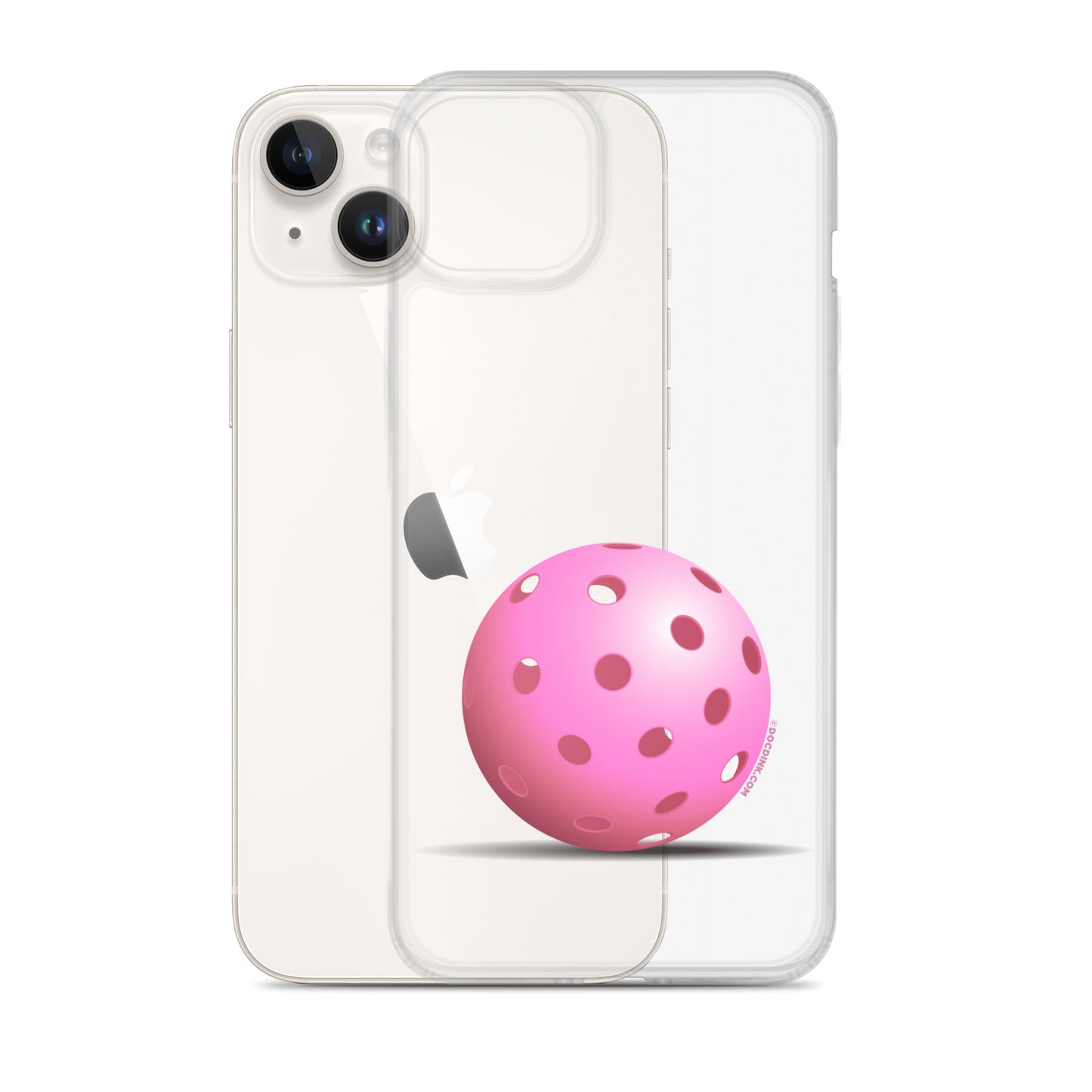 iPhone® Pickleball Case - Pink Pickleball - DocDink.com