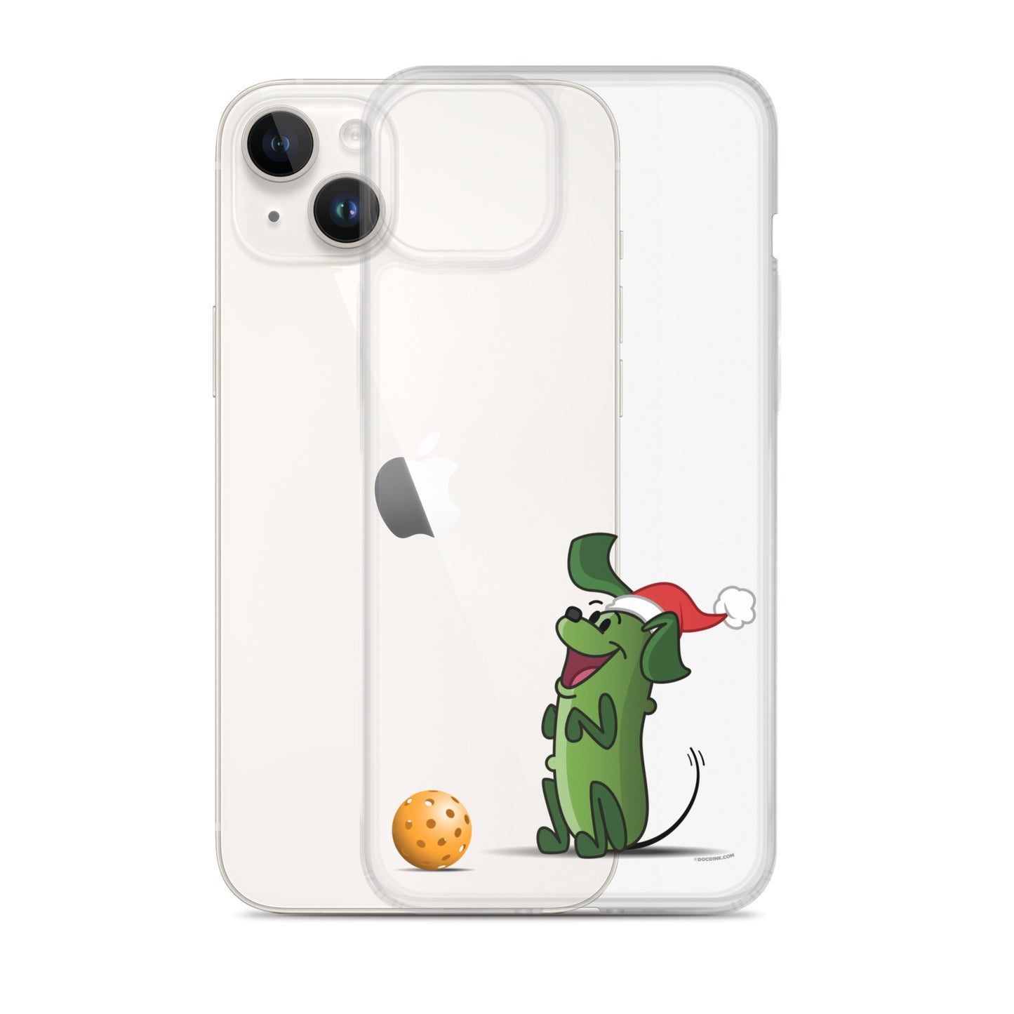 iPhone® Pickleball Case - Pickles "Wanna Play?" - Christmas - DocDink.com