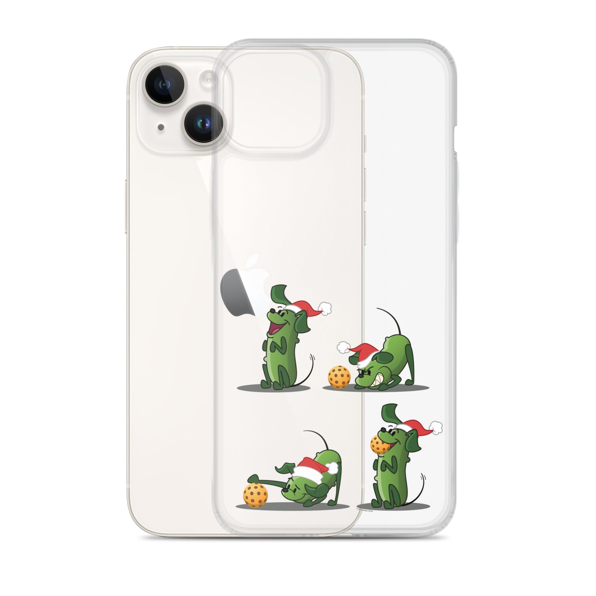 iPhone® Pickleball Case - Pickles wants to Play! - Christmas sq. - DocDink.com