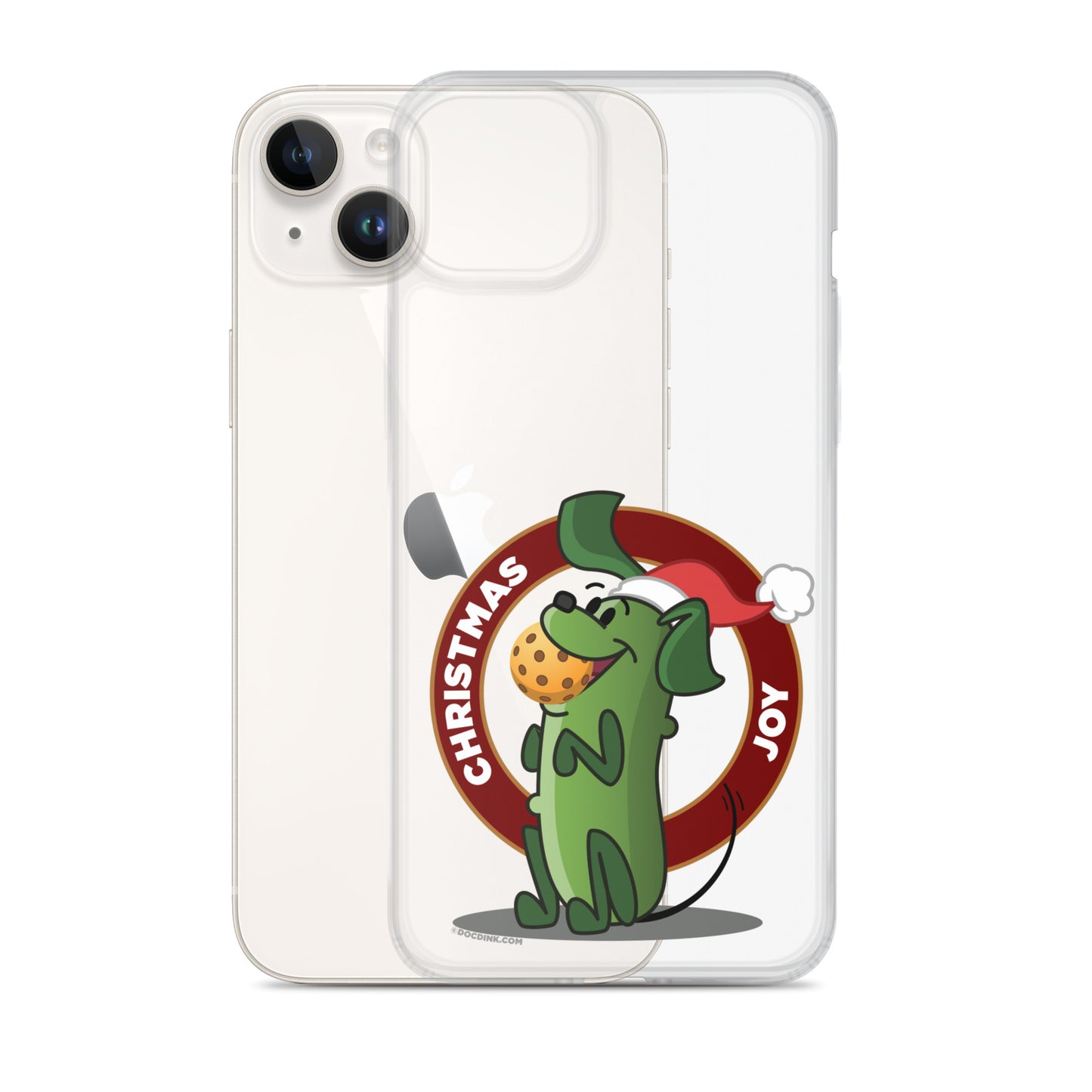 iPhone® Pickleball Case - Pickles "Christmas Joy" - DocDink.com