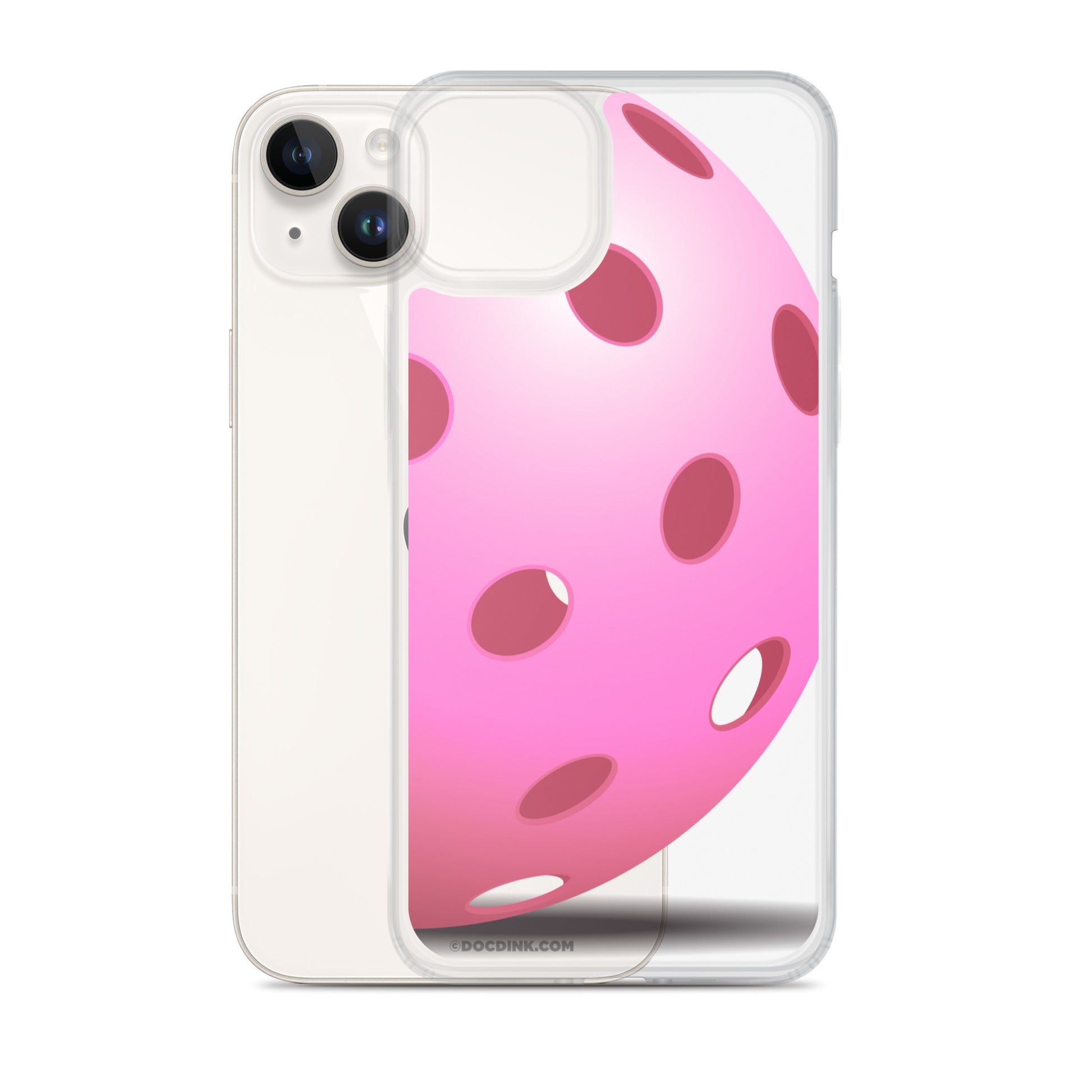 iPhone® Pickleball Case - Big Pink Pickleball - DocDink.com