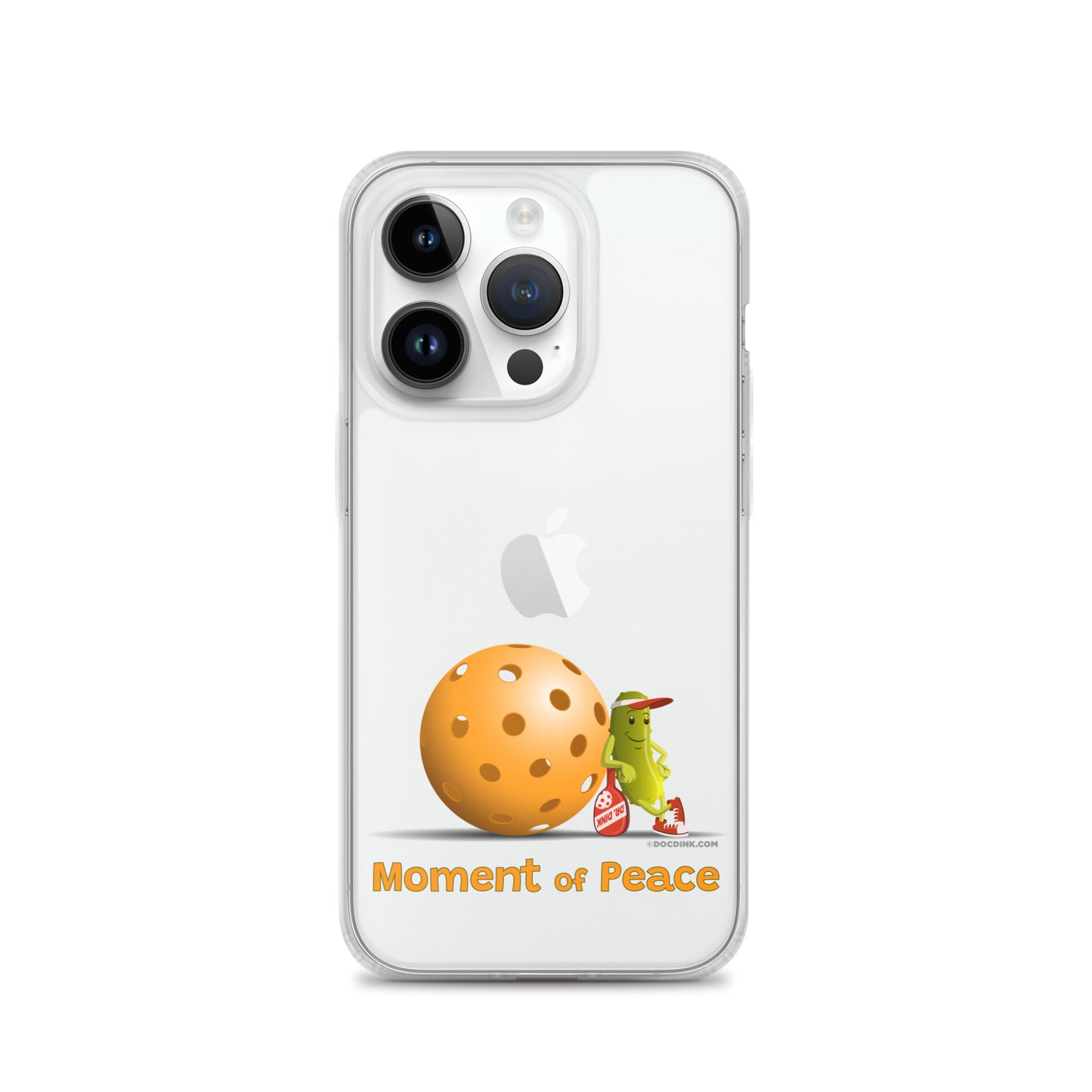 Pickleball iPhone® Case - Resting Pickleball - "Moment of Peace" - DocDink.com