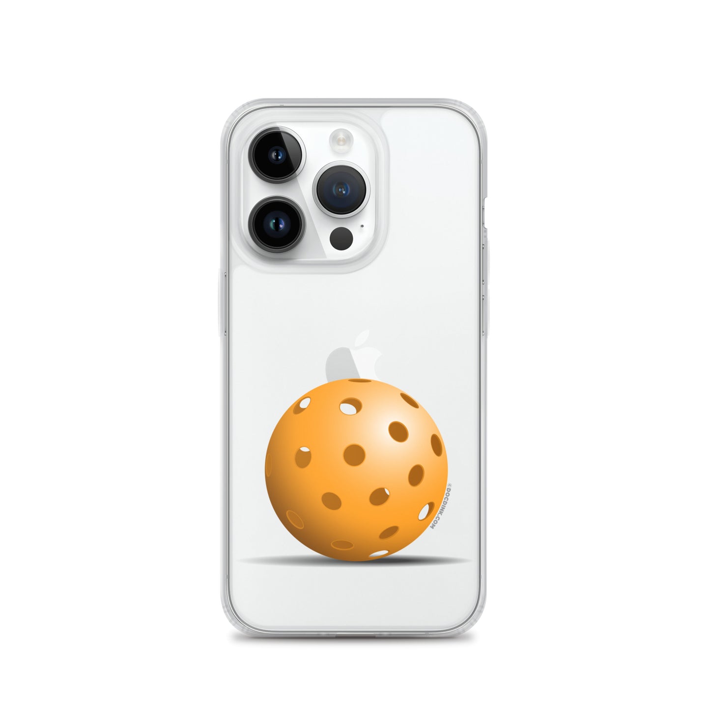 iPhone® Pickleball Case - Orange Pickleball - DocDink.com