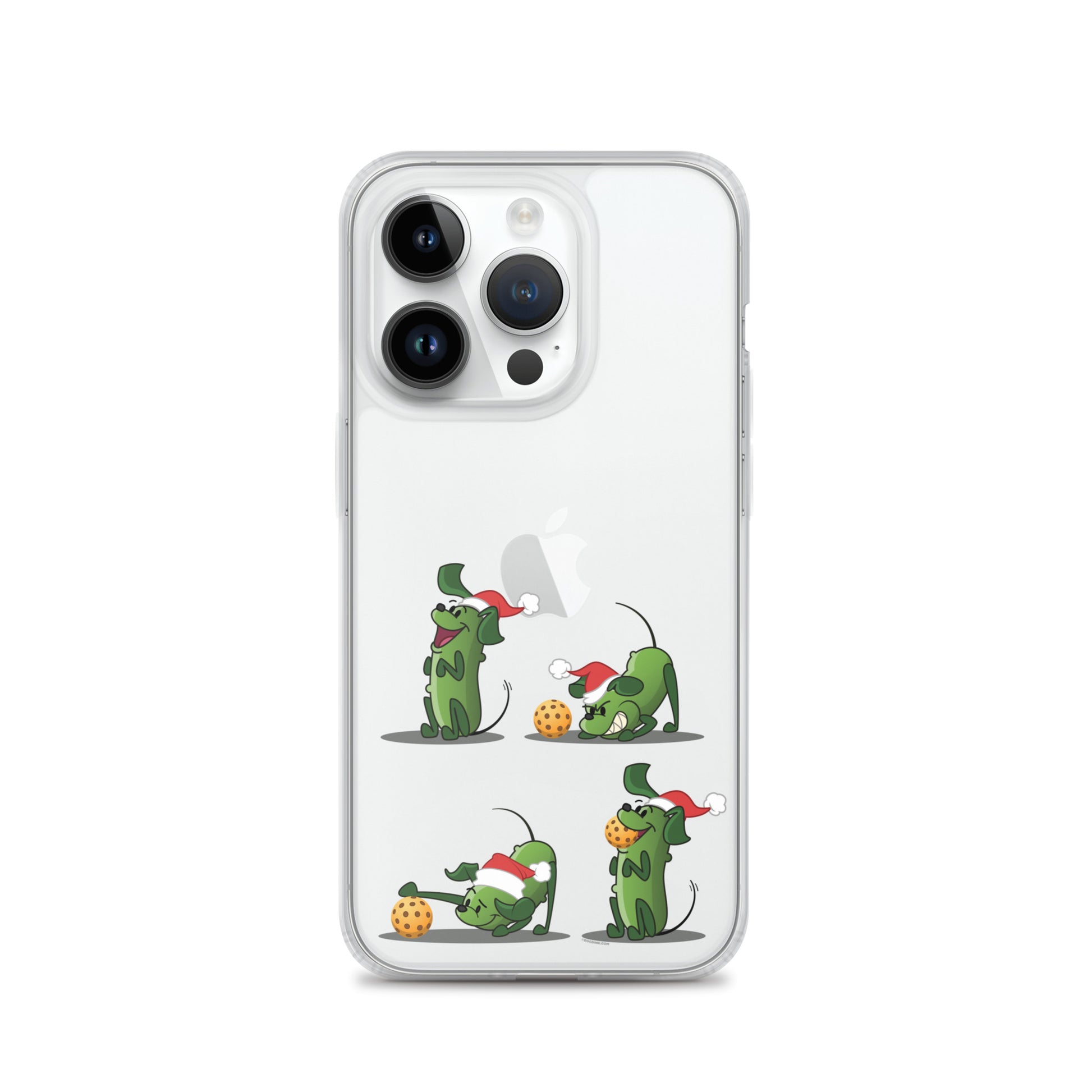 iPhone® Pickleball Case - Pickles wants to Play! - Christmas sq. - DocDink.com