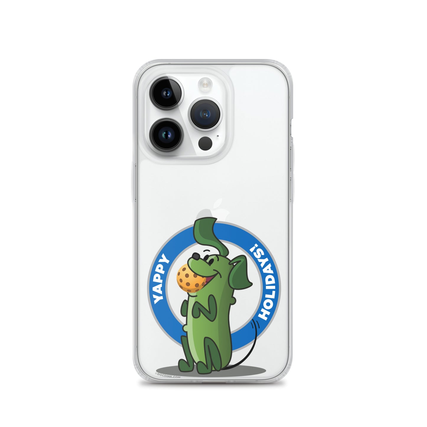 iPhone® Pickleball Case - Pickles "Yappy Holidays" - DocDink.com