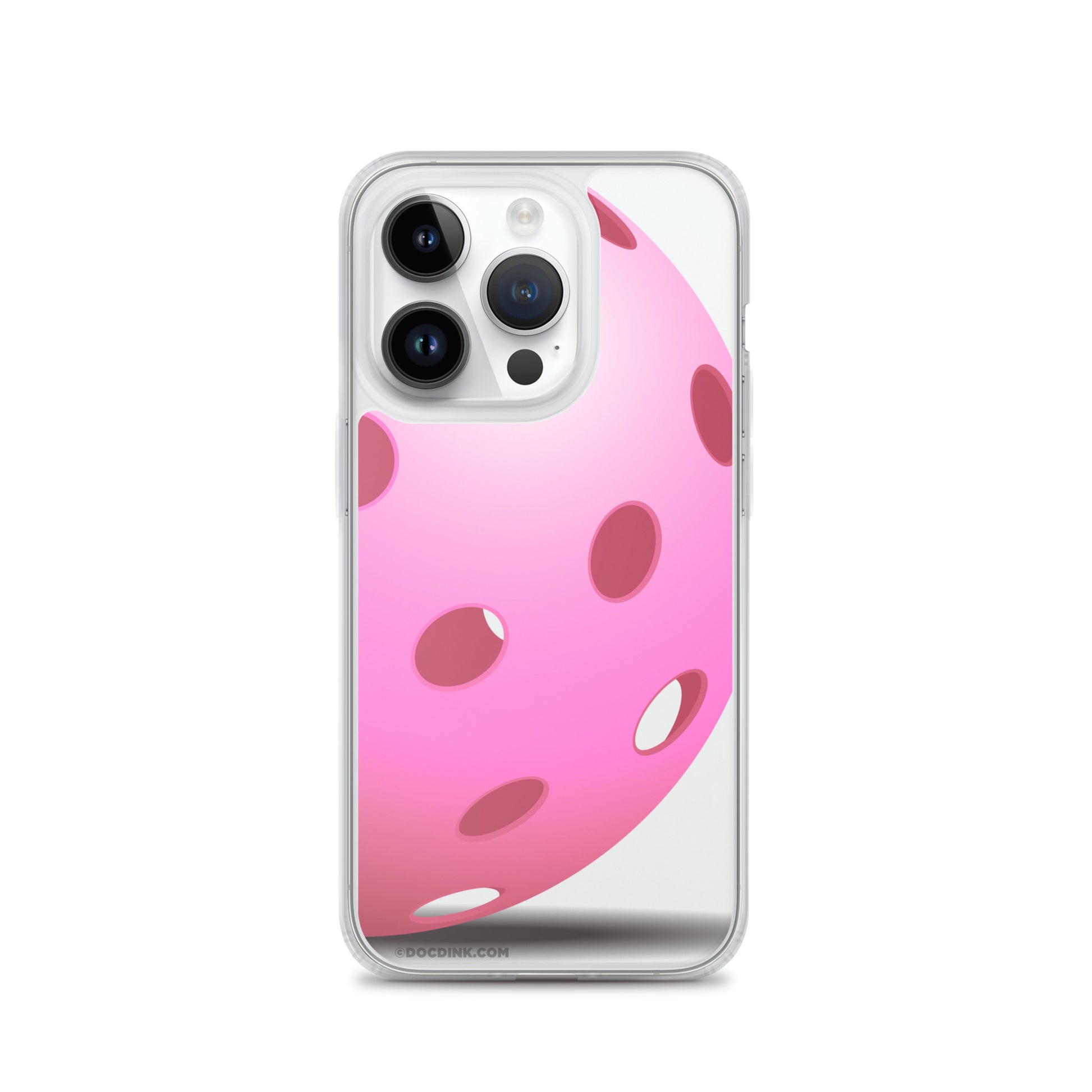 iPhone® Pickleball Case - Big Pink Pickleball - DocDink.com