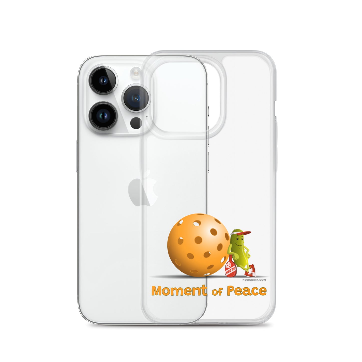 Pickleball iPhone® Case - Resting Pickleball - "Moment of Peace" - DocDink.com