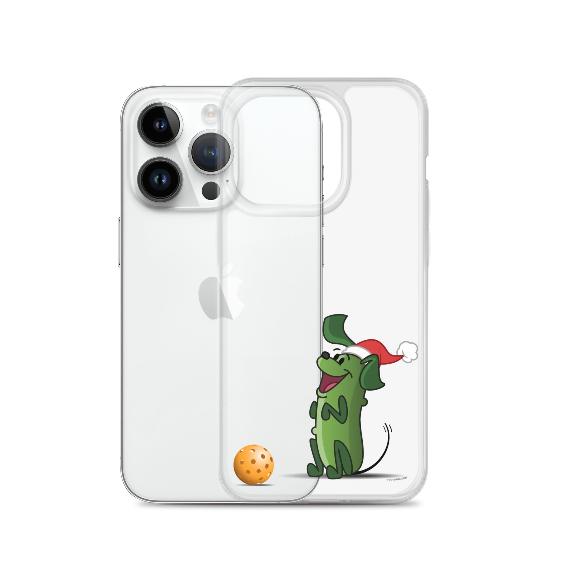 iPhone® Pickleball Case - Pickles "Wanna Play?" - Christmas - DocDink.com