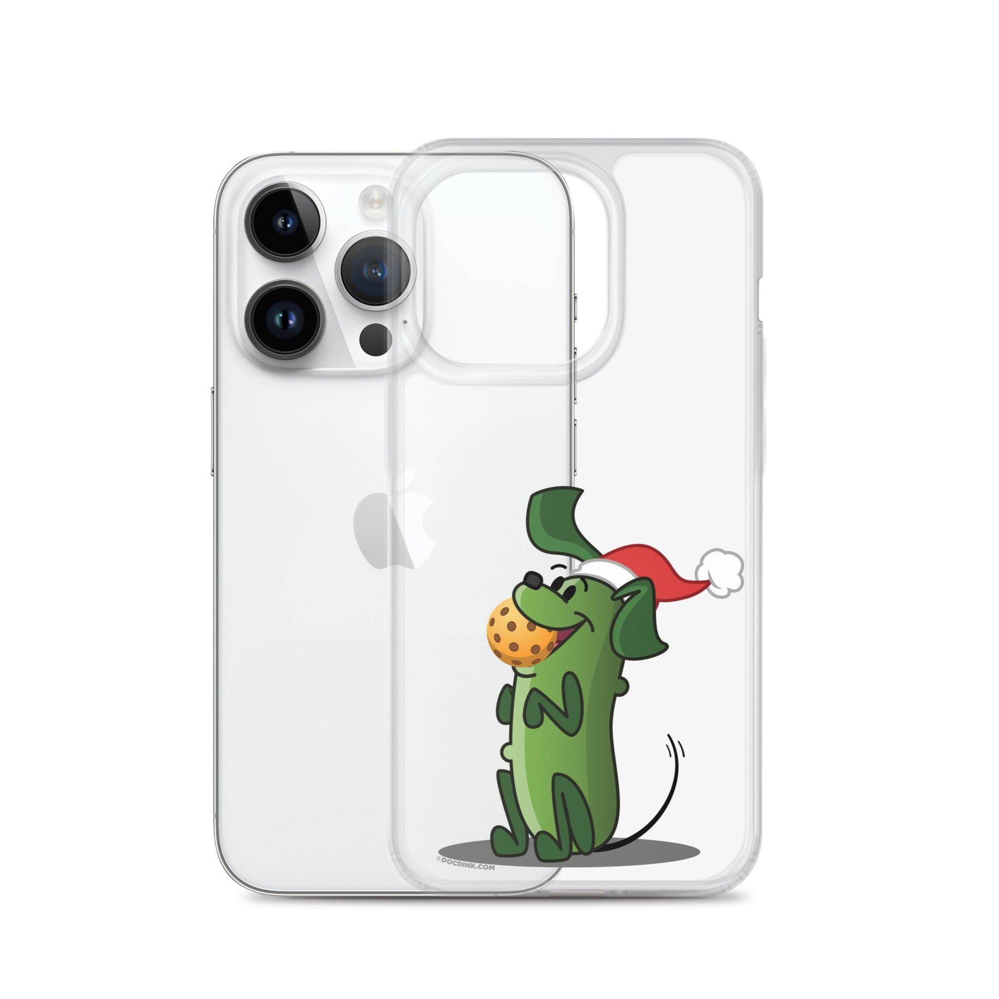 iPhone® Pickleball Case - Pickles "Let's Play Now!" - Christmas - DocDink.com