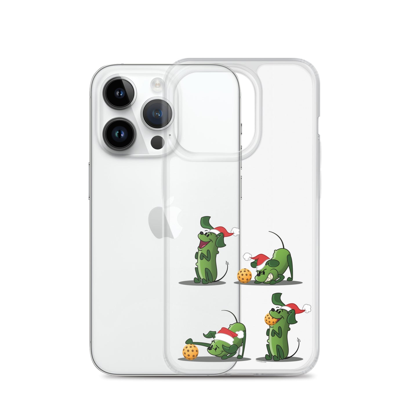 iPhone® Pickleball Case - Pickles wants to Play! - Christmas sq. - DocDink.com