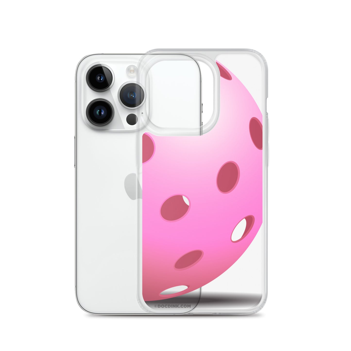 iPhone® Pickleball Case - Big Pink Pickleball - DocDink.com