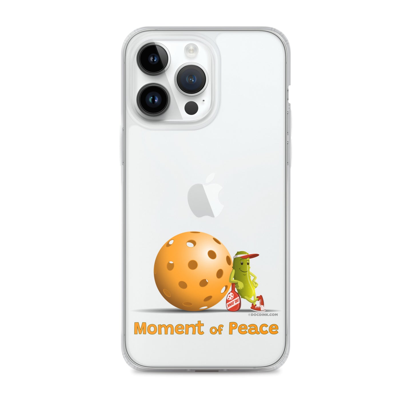 Pickleball iPhone® Case - Resting Pickleball - "Moment of Peace" - DocDink.com