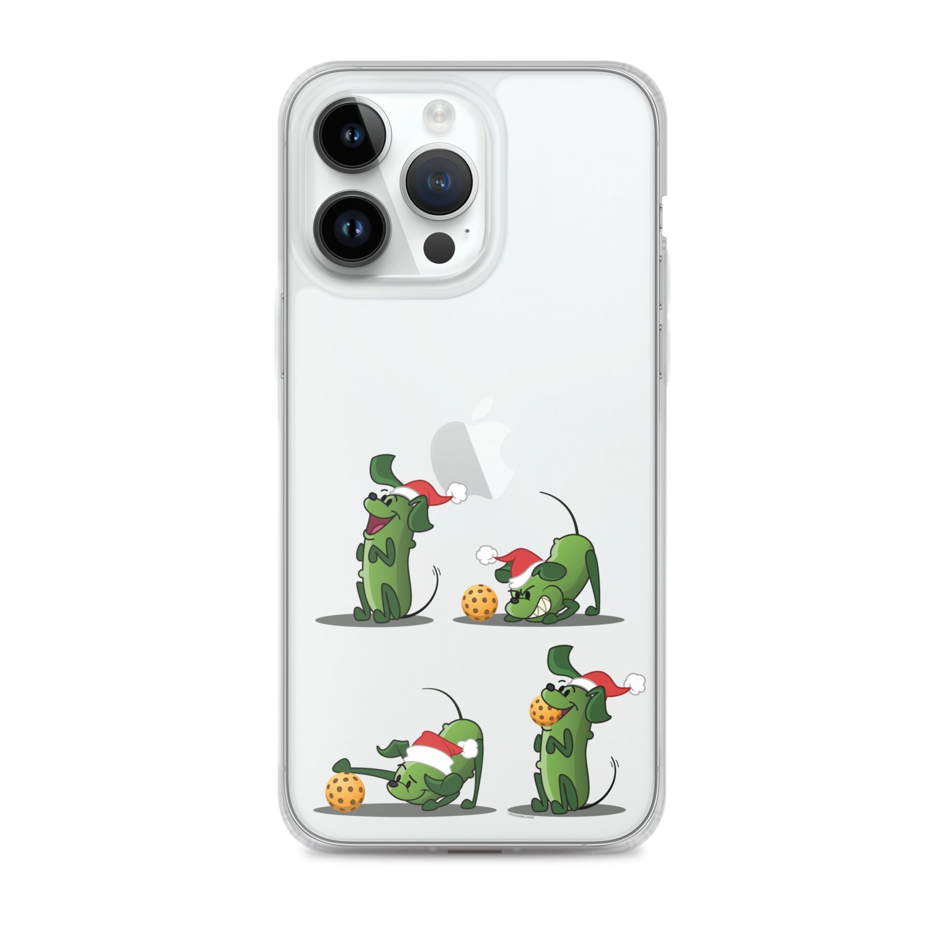 iPhone® Pickleball Case - Pickles wants to Play! - Christmas sq. - DocDink.com