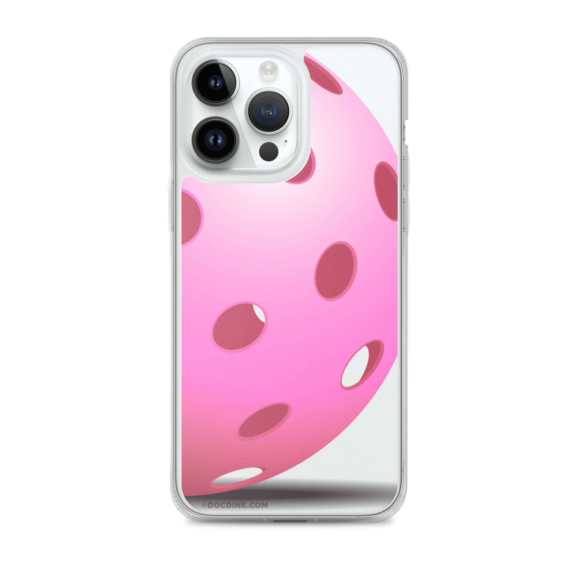 iPhone® Pickleball Case - Big Pink Pickleball - DocDink.com