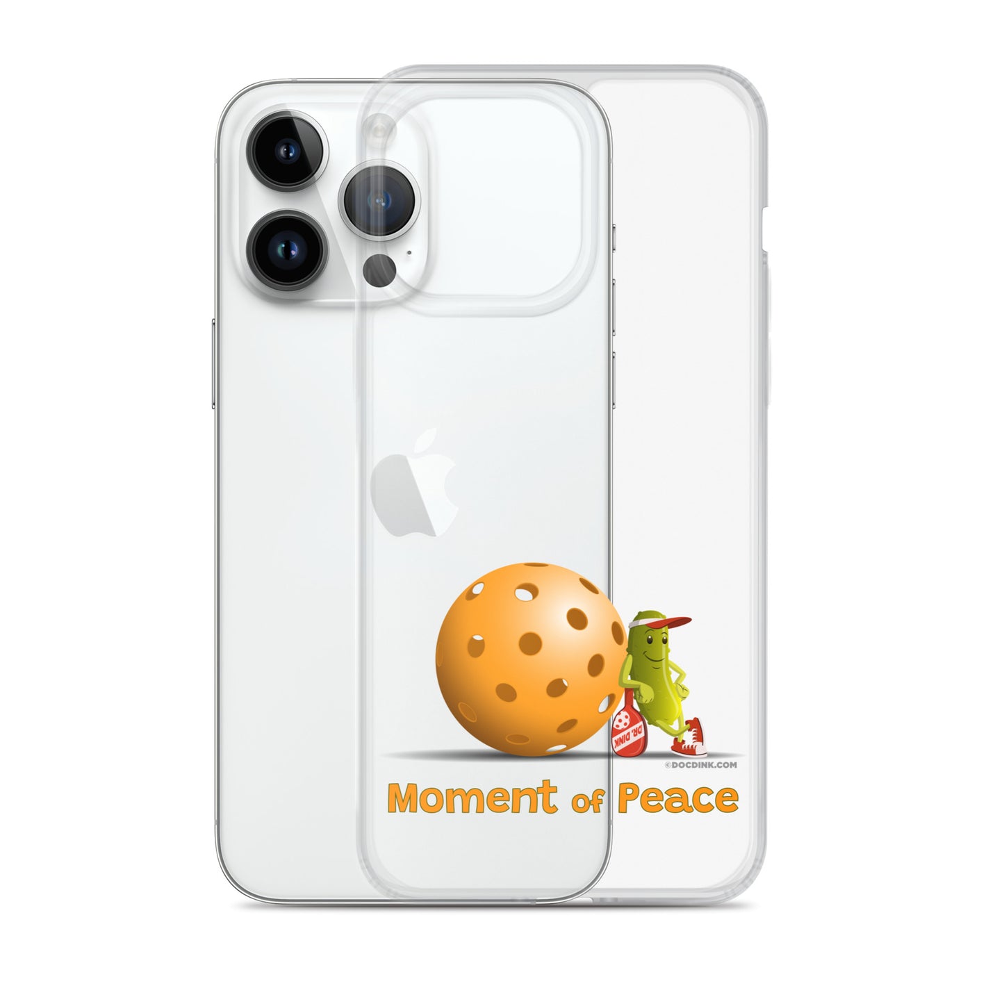 Pickleball iPhone® Case - Resting Pickleball - "Moment of Peace" - DocDink.com