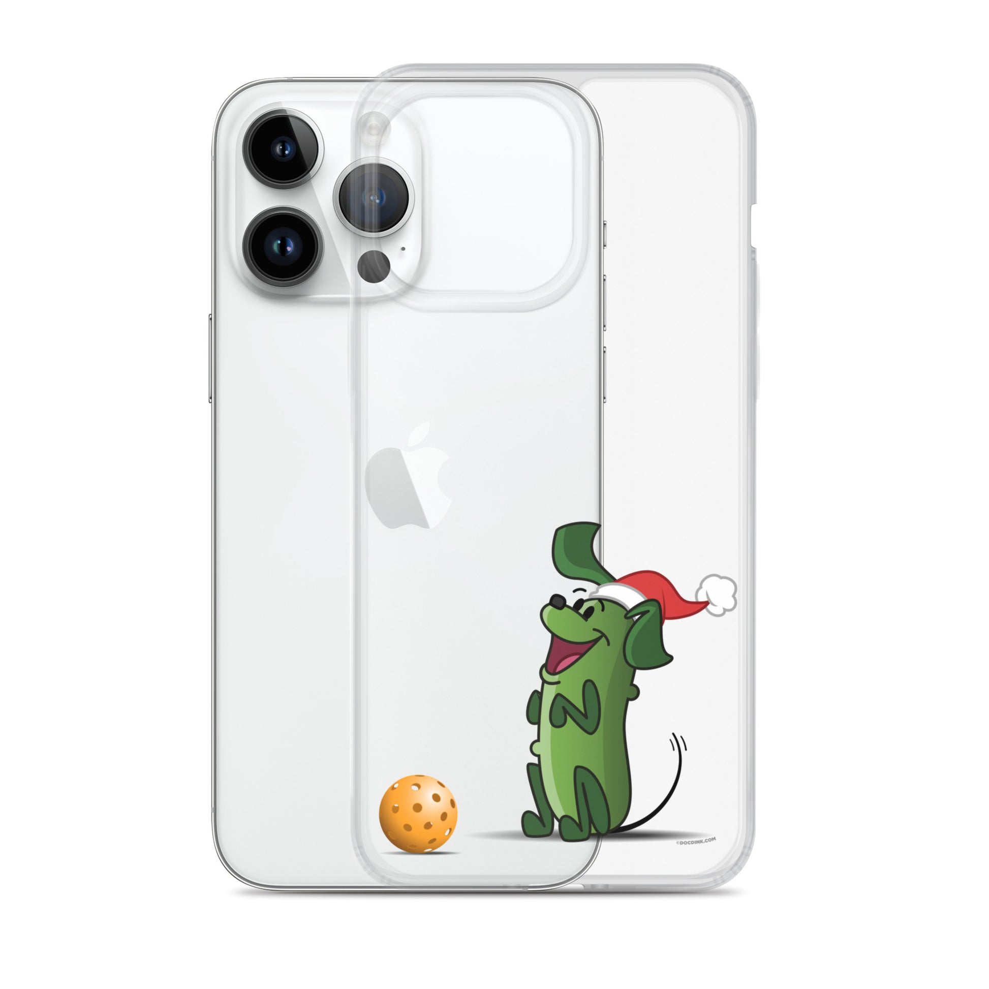 iPhone® Pickleball Case - Pickles "Wanna Play?" - Christmas - DocDink.com