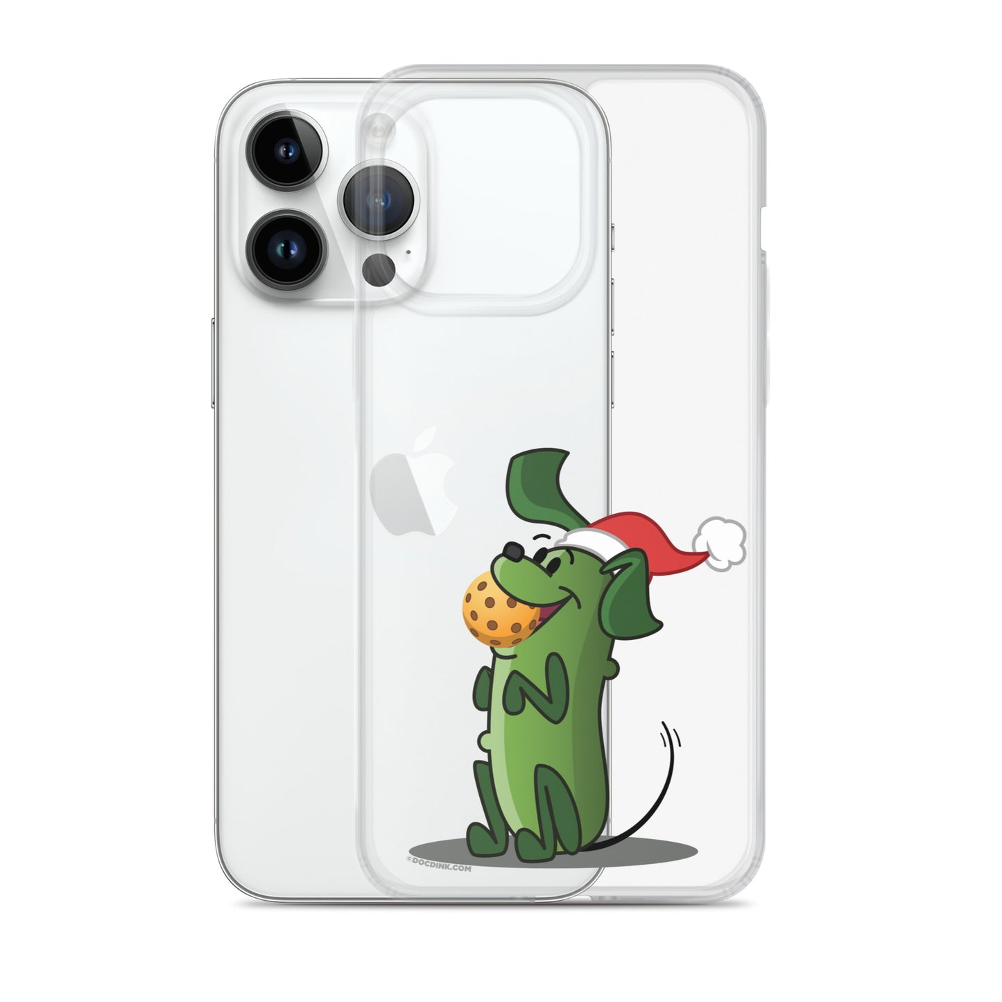 iPhone® Pickleball Case - Pickles "Let's Play Now!" - Christmas - DocDink.com