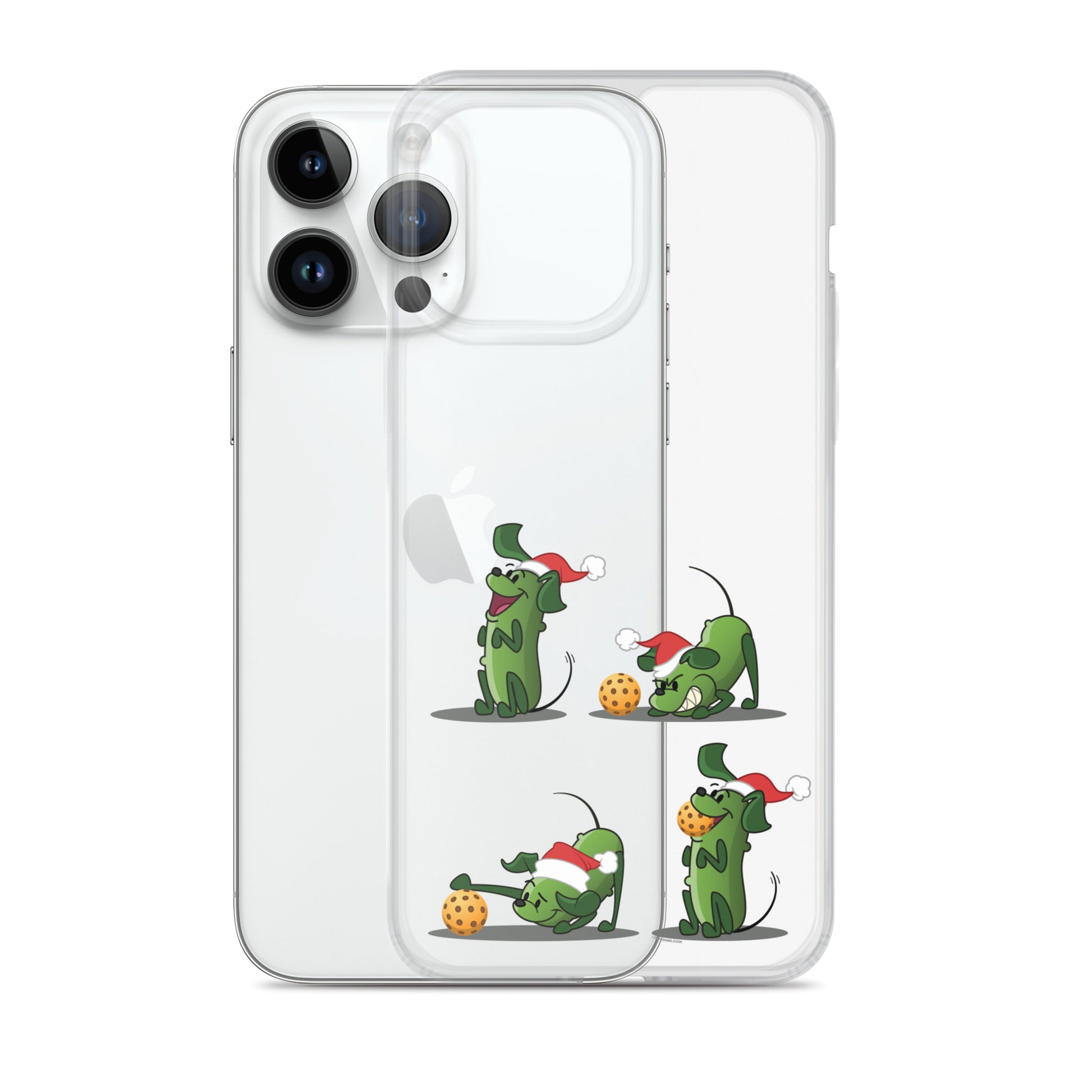 iPhone® Pickleball Case - Pickles wants to Play! - Christmas sq. - DocDink.com