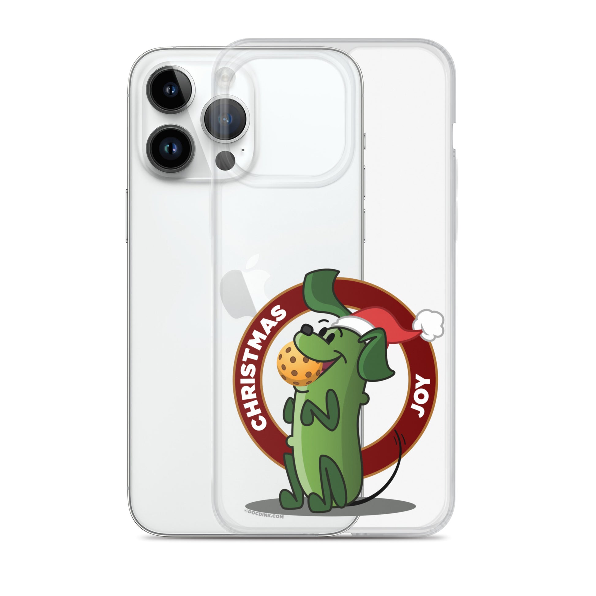 iPhone® Pickleball Case - Pickles "Christmas Joy" - DocDink.com